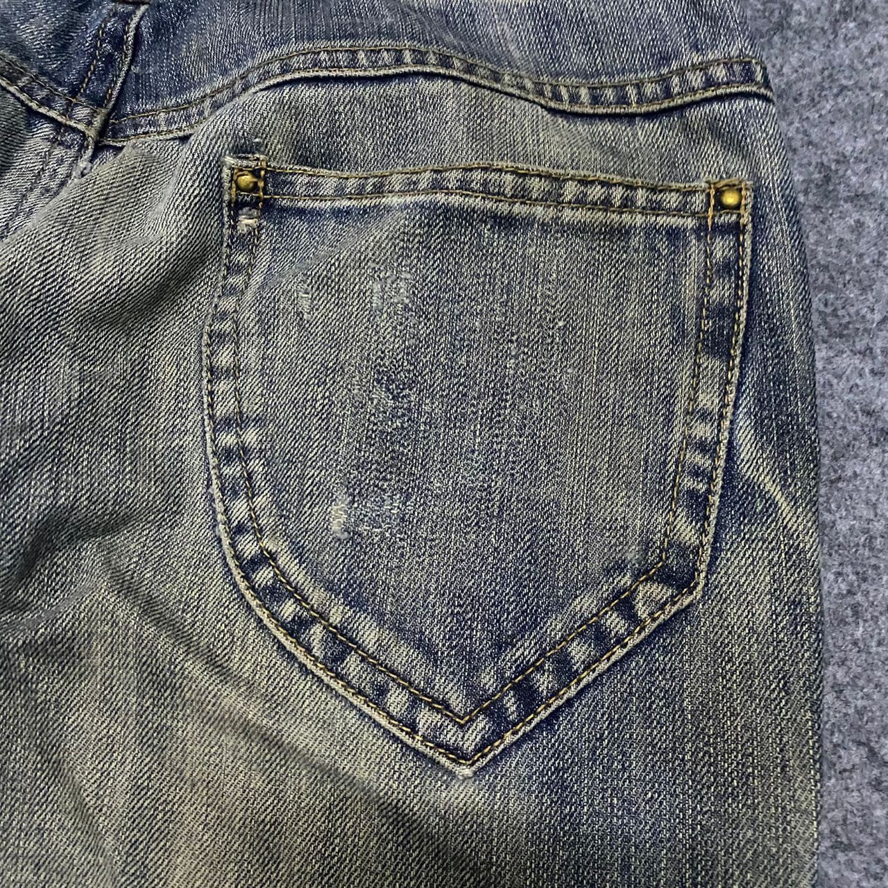 If Six Was Nine 💥Best Offer💥Vintage Midas Punk Distressed Denim Size 31" - 9 Thumbnail