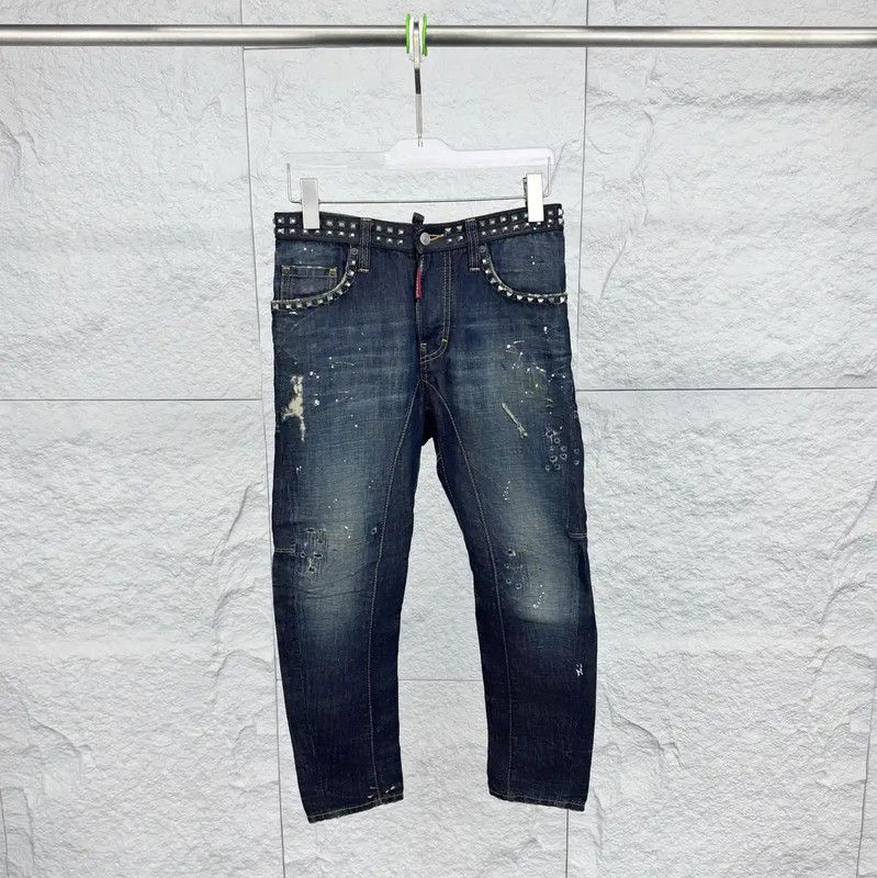 Dsquared2 DSQUARED2 Casual Men's Deep Blue Pants 0089 Size US 32 / EU 48 - 1 Thumbnail