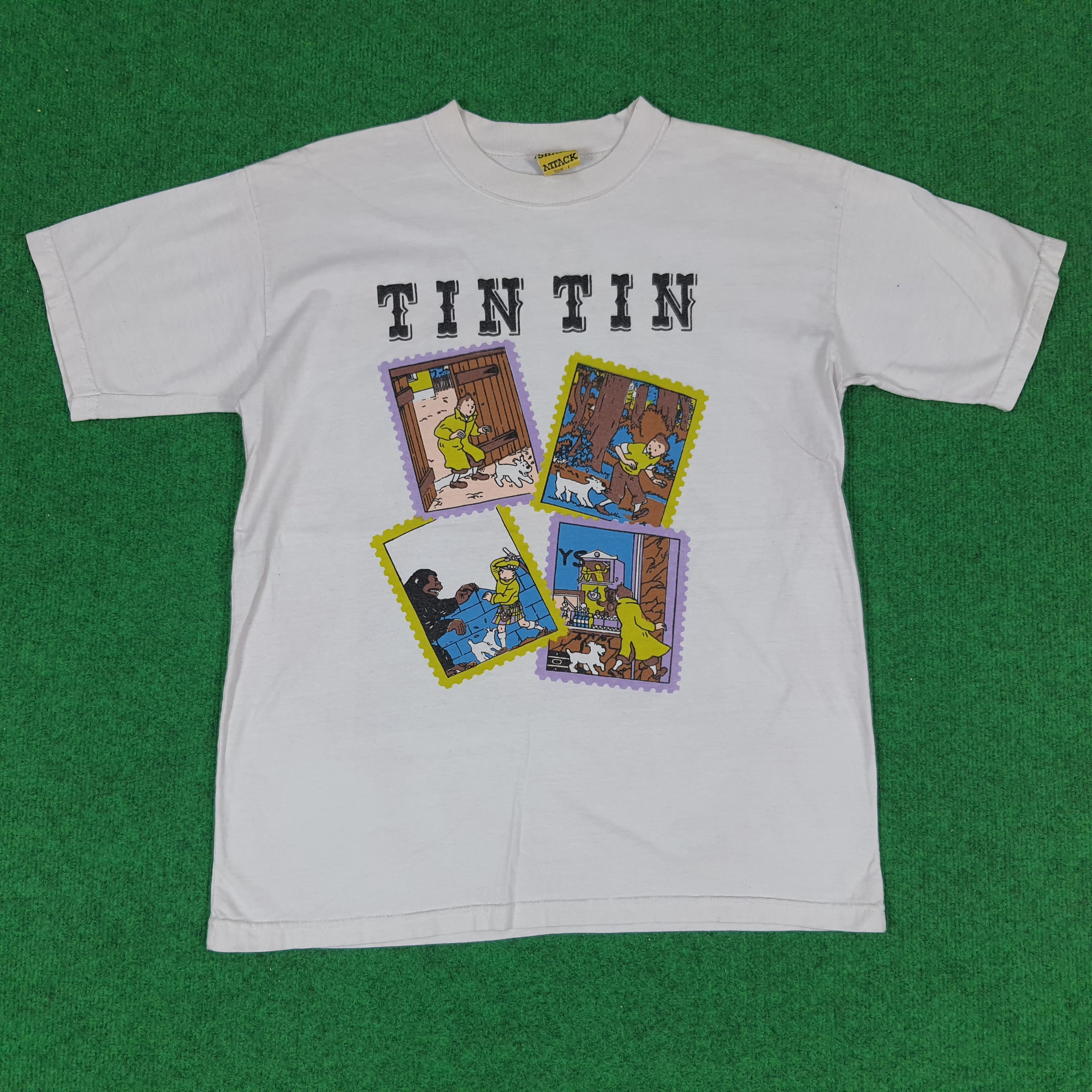 Vintage Vintage Adventure of TinTin Photo Stamp Tees Size US M / EU 48-50 / 2 - 1 Thumbnail