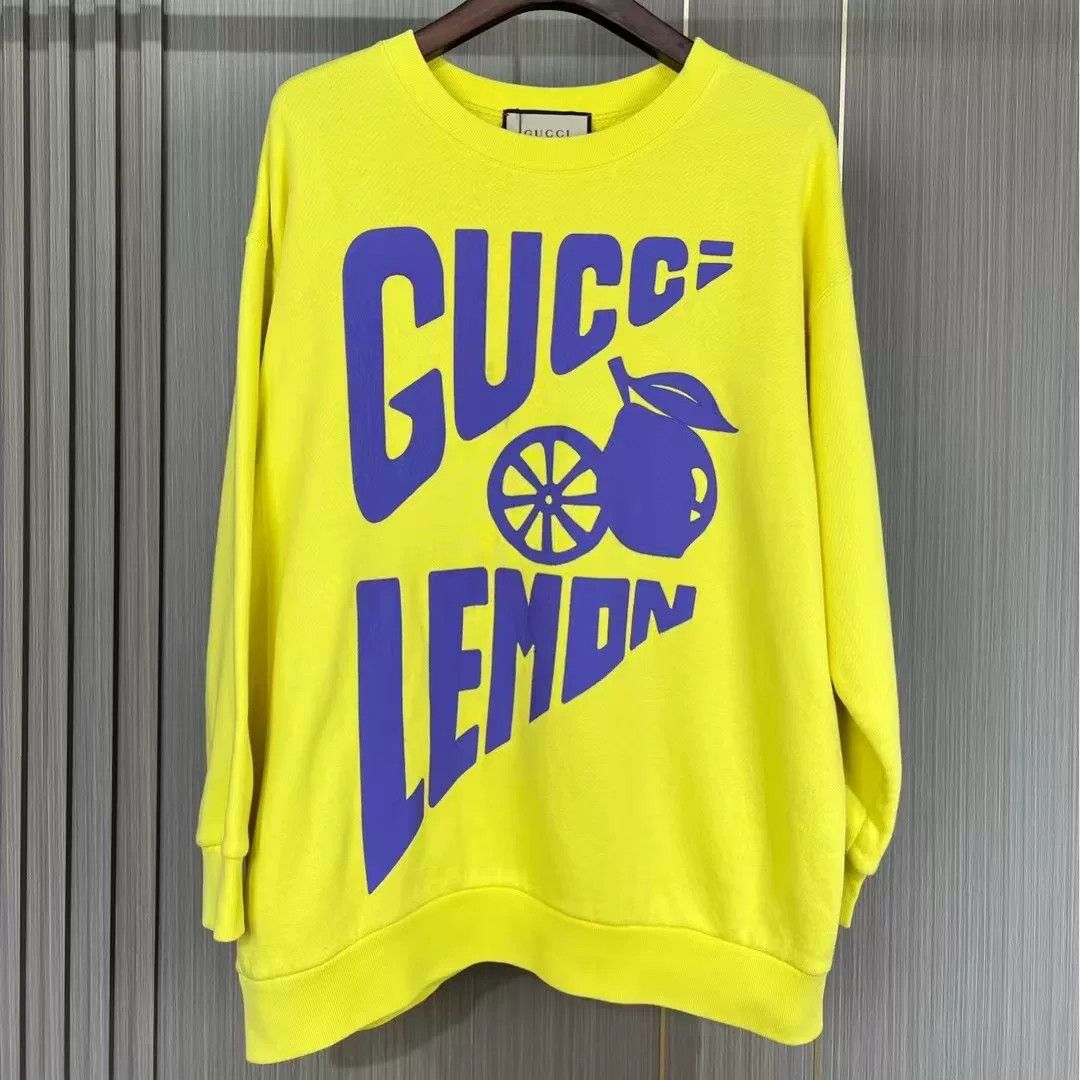 Gucci gucci lemon print logo sweatshirt size m Size US M / EU 48-50 / 2 - 1 Thumbnail