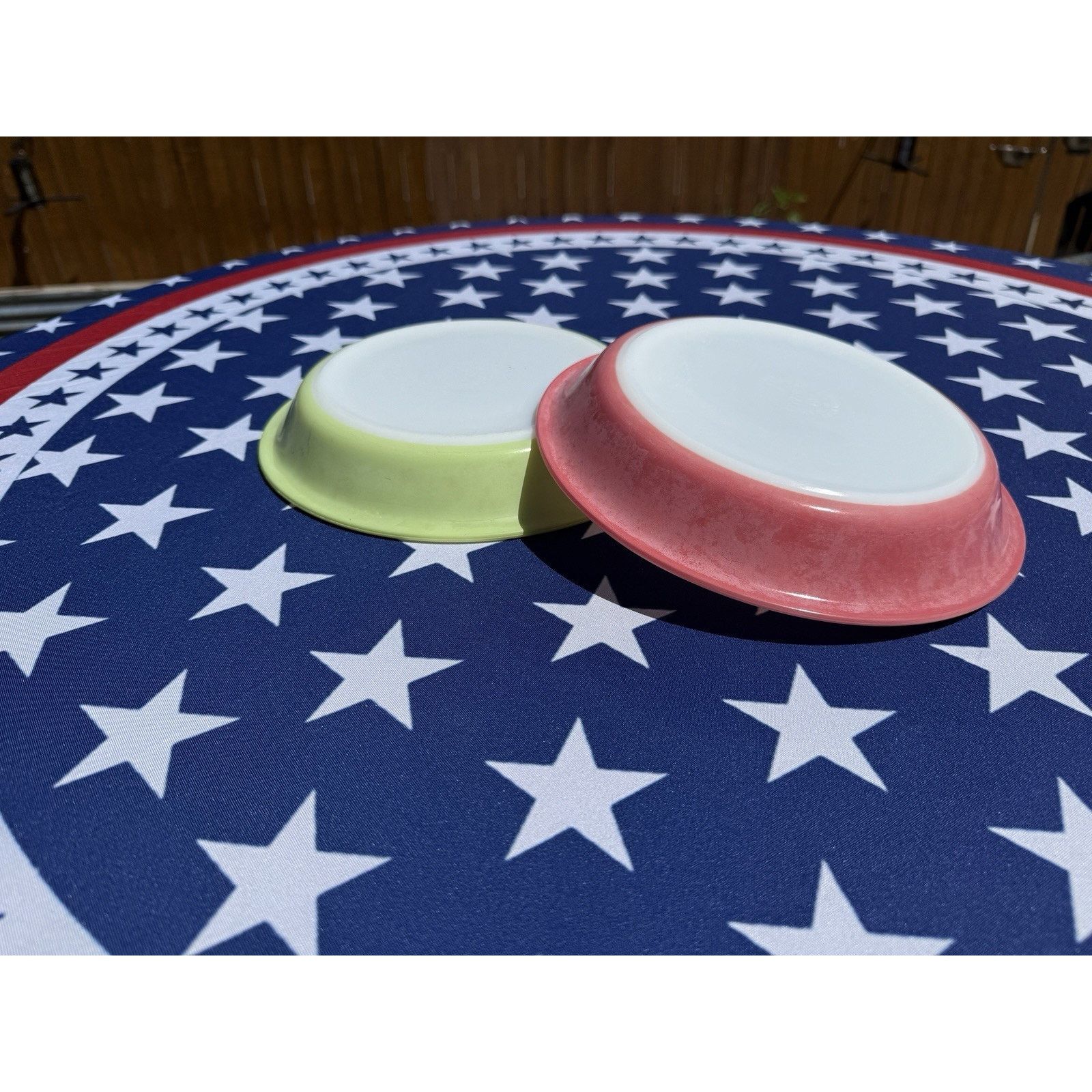 Other Two Pyrex Vintage Pie Plates Faded Lime Green And Hot Pink Size ONE SIZE - 7 Thumbnail