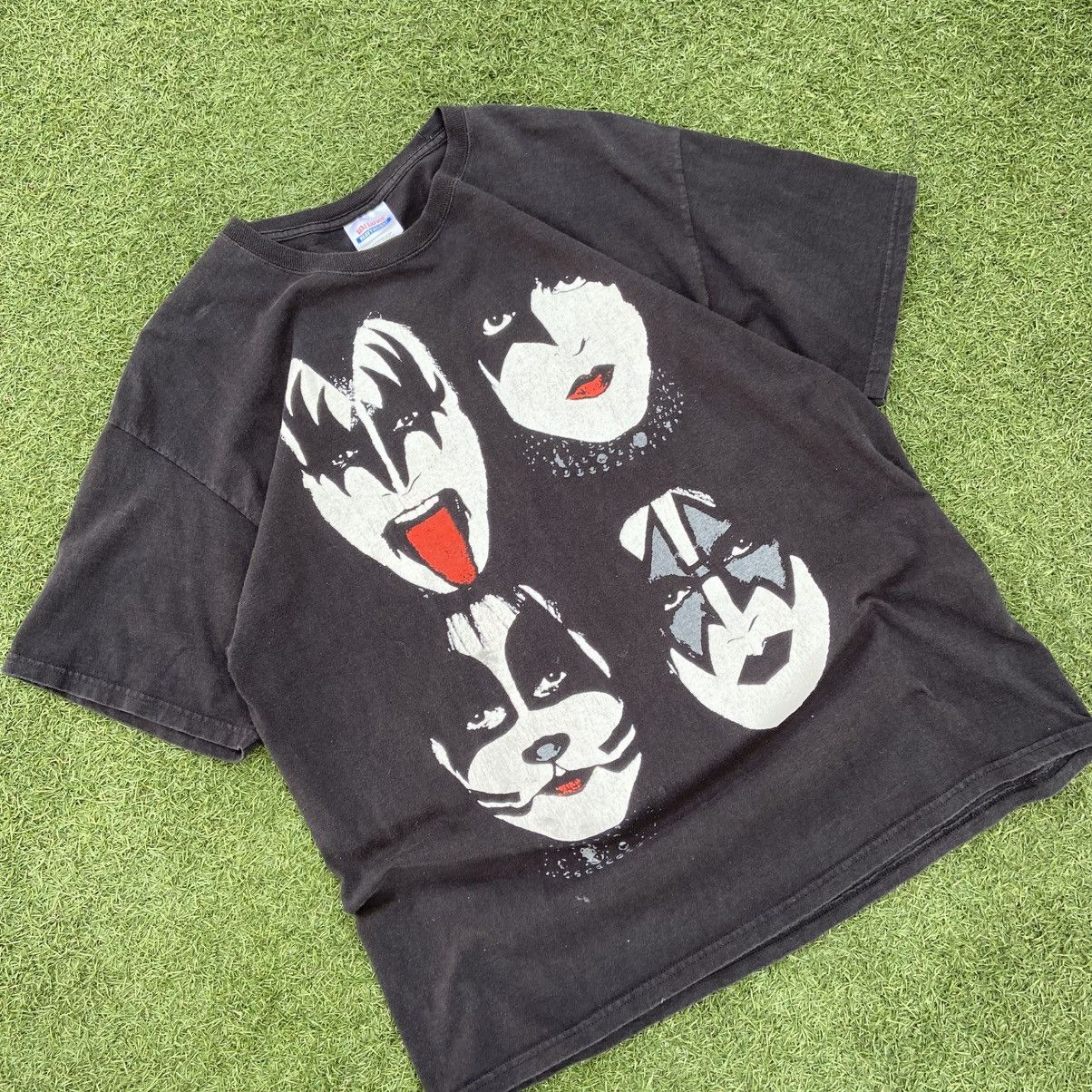 Band Tees × Vintage Vintage 2000s KISS rock band aop t shirt Size US XL / EU 56 / 4 - 1 Thumbnail