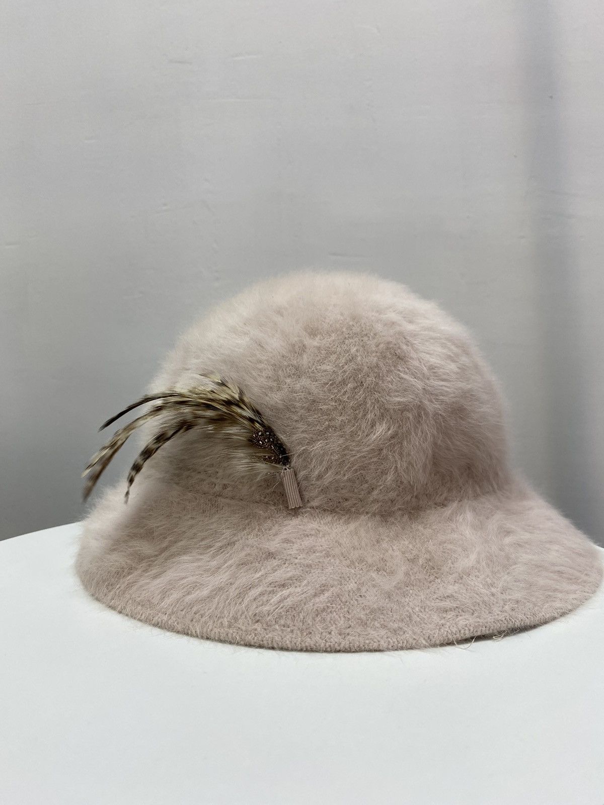Kangol × Vintage KANGOL PINK FURGORA MIRIAM ANGORA FUR BUCKET HAT Size ONE SIZE - 2 Thumbnail