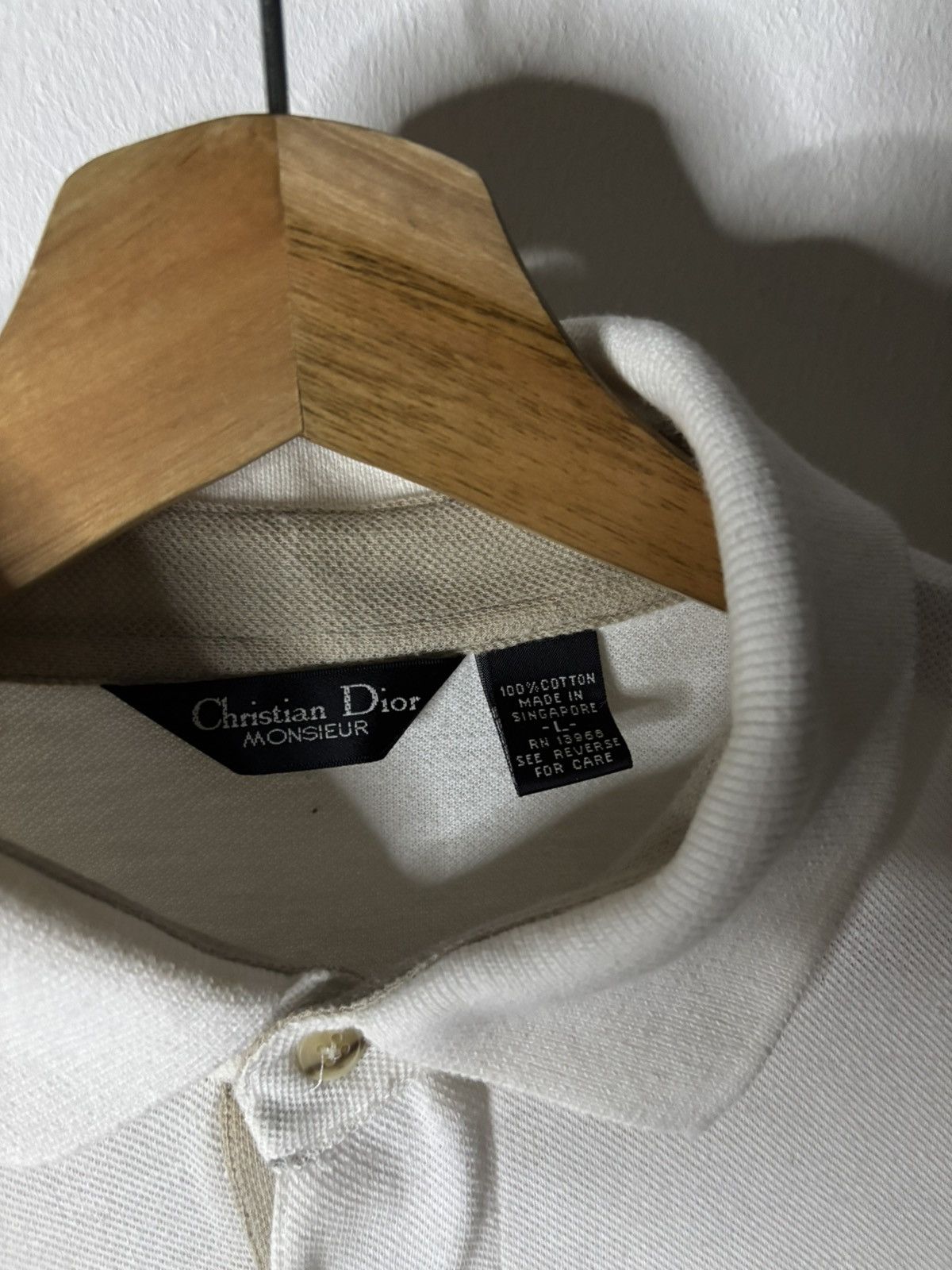 Christian Dior Monsieur Vintage Christian Dior Mens Polo Size US L / EU 52-54 / 3 - 3 Thumbnail