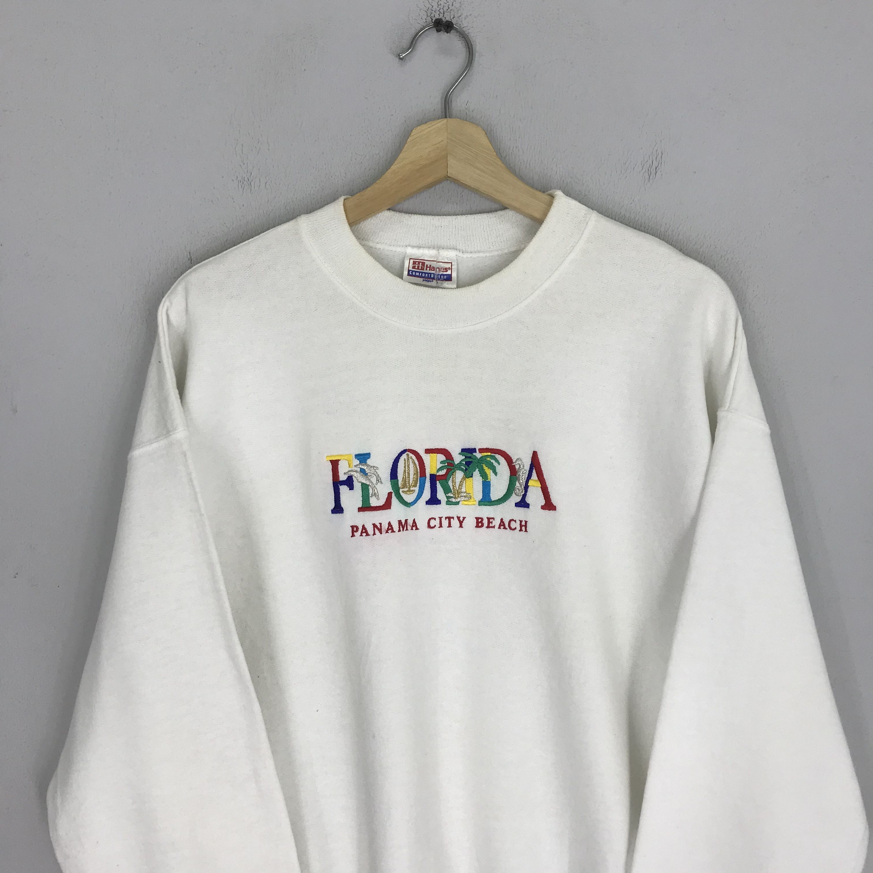 Hanes Vintage 90s Florida Sweatshirts - 53 Size US L / EU 52-54 / 3 - 4 Thumbnail