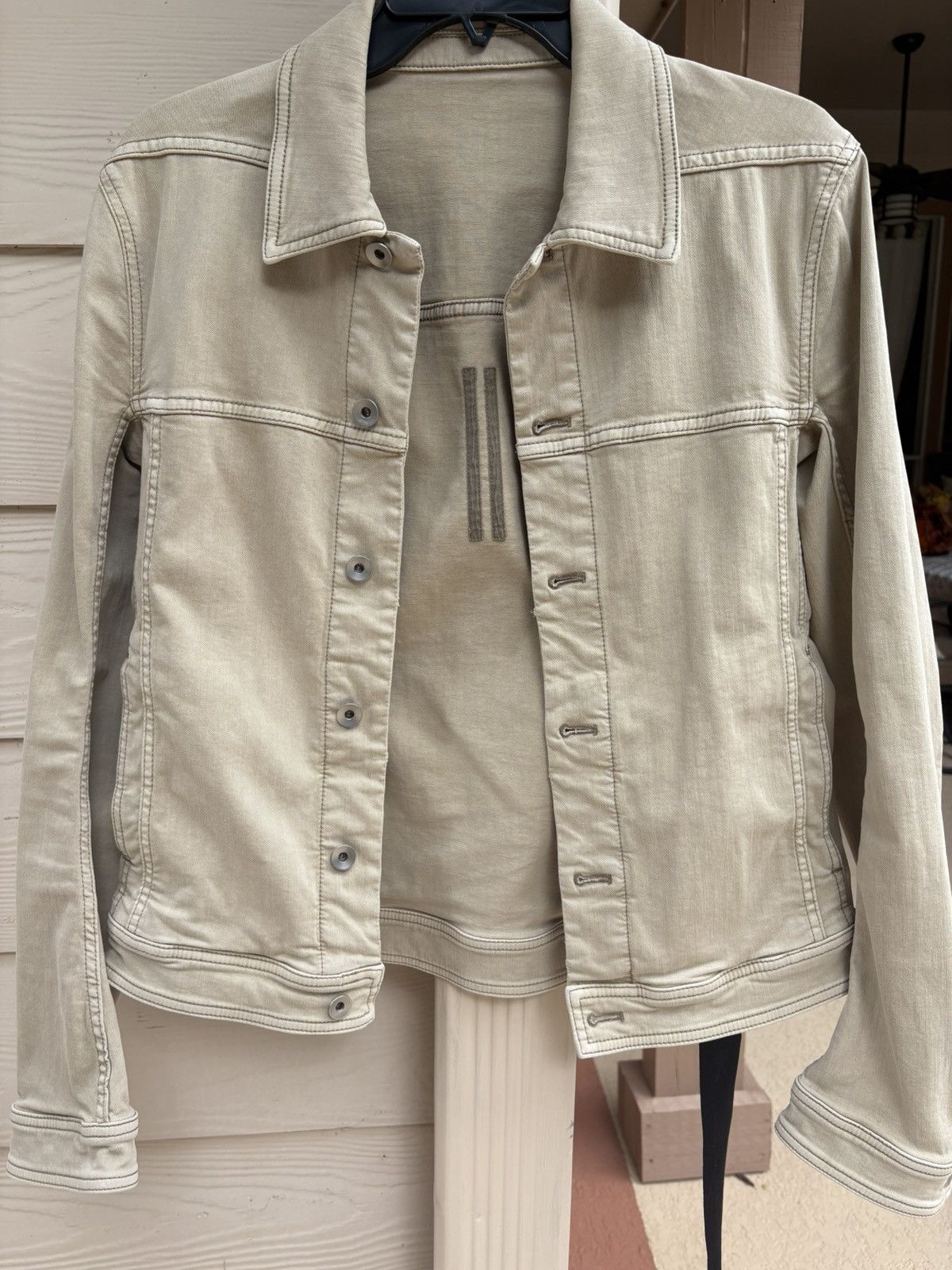 Rick Owens Rick Owens Worker Denim Jacket in Mineral Fogachine Size US M / EU 48-50 / 2 - 1 Thumbnail