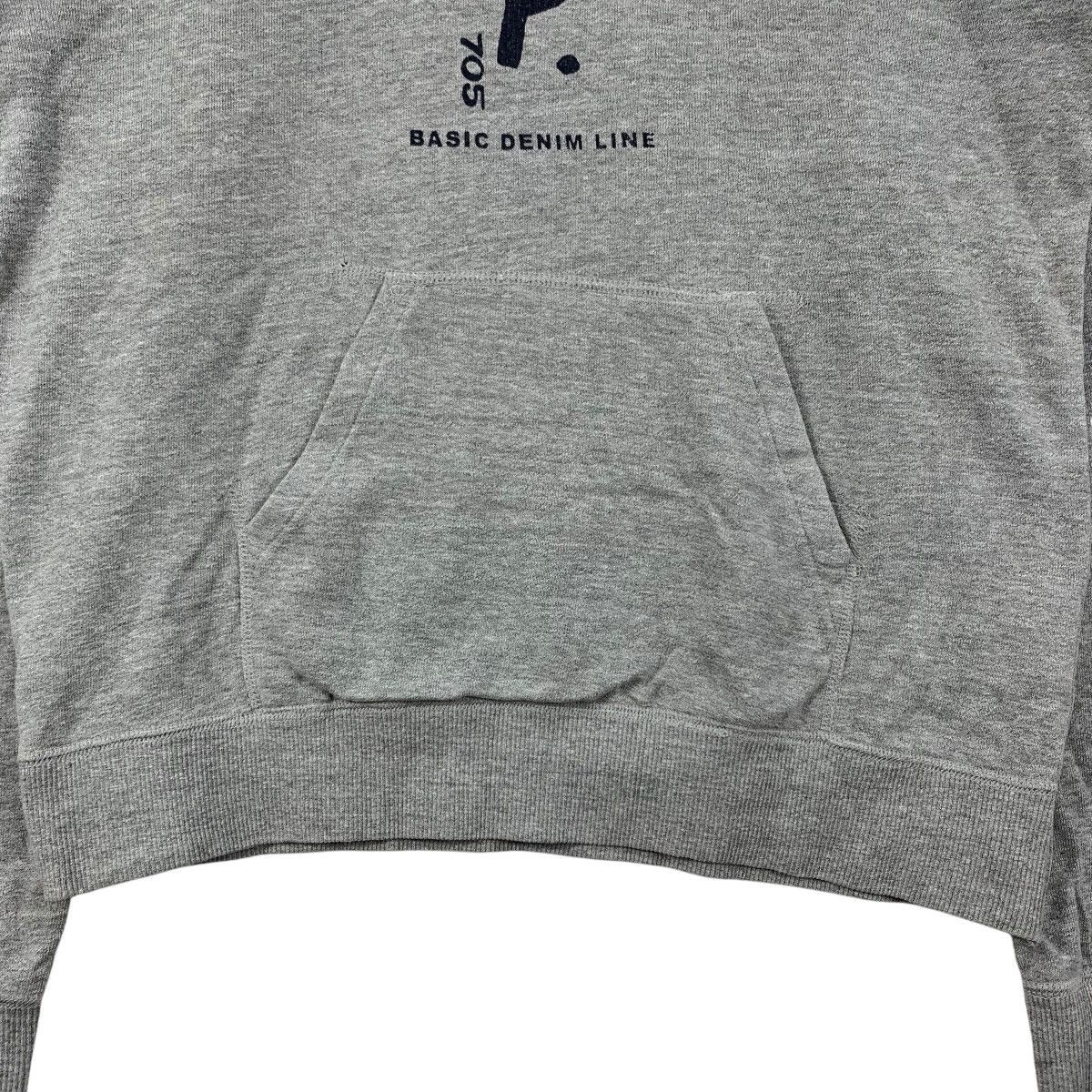 Vintage P By PAODELO Inspired 45Rpm Basic Denim Line Print Hoodie Size US M / EU 48-50 / 2 - 4 Thumbnail