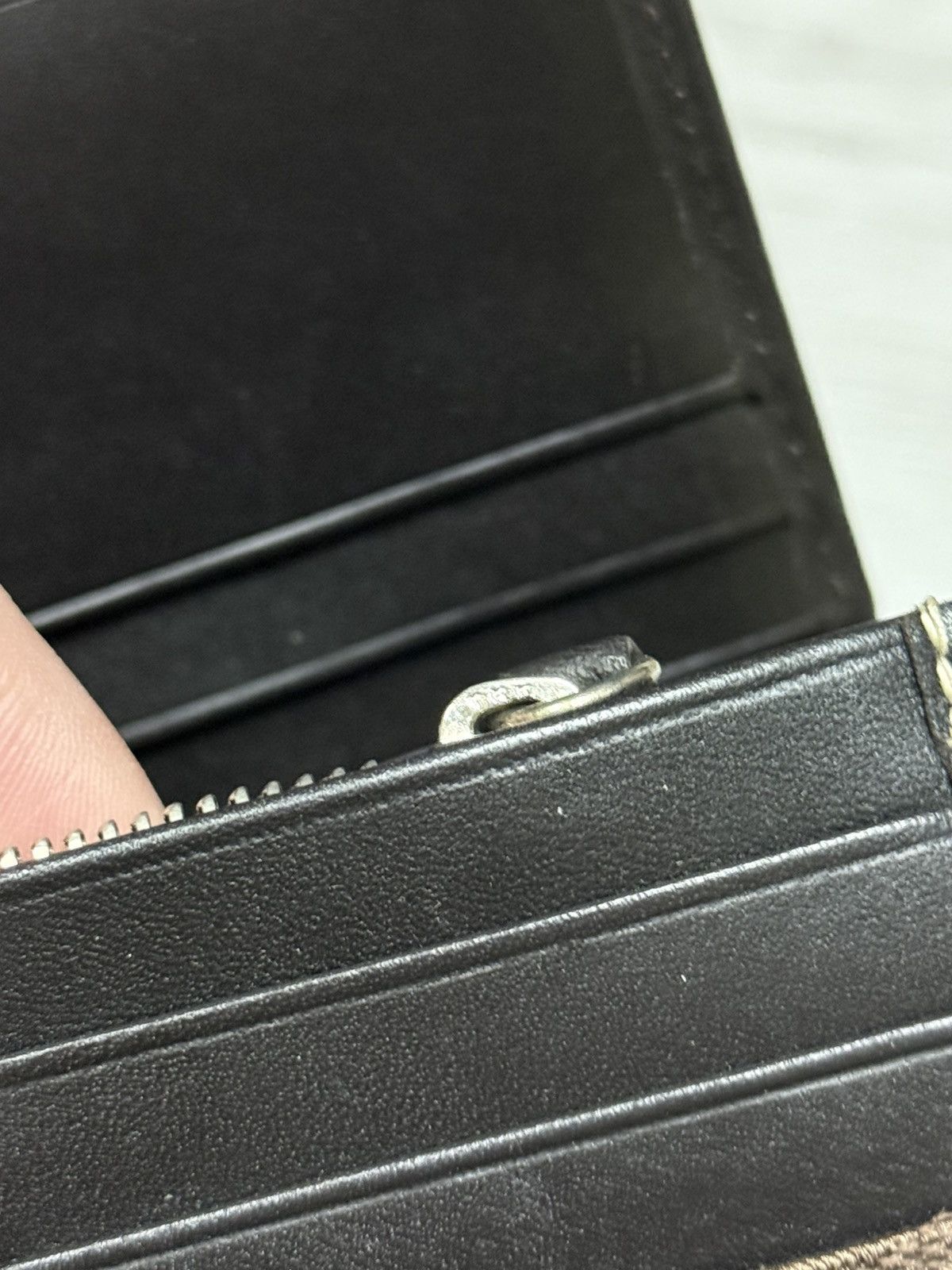 Coach Coach monogram C ling wallet leather canvas vintage Size ONE SIZE - 5 Thumbnail