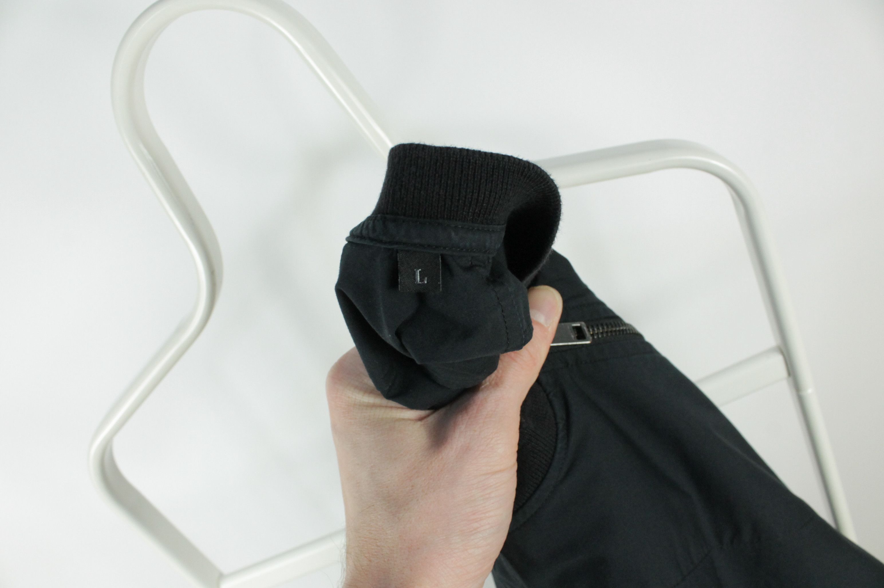 Diesel Diesel Slim Fit Full Zip Black Stretch Cotton Casual Shirt Size US L / EU 52-54 / 3 - 9 Thumbnail