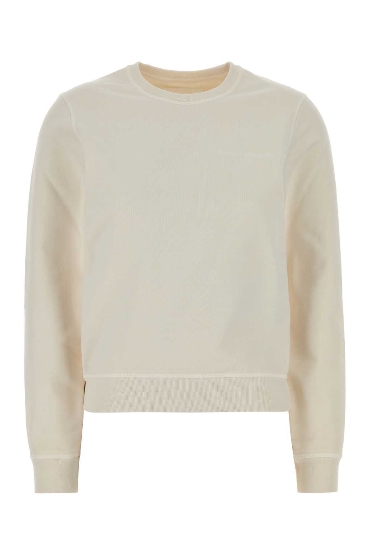 Maison Margiela Ivory Cotton Sweatshirt Size XS / US 0-2 / IT 36-38 - 1 Thumbnail