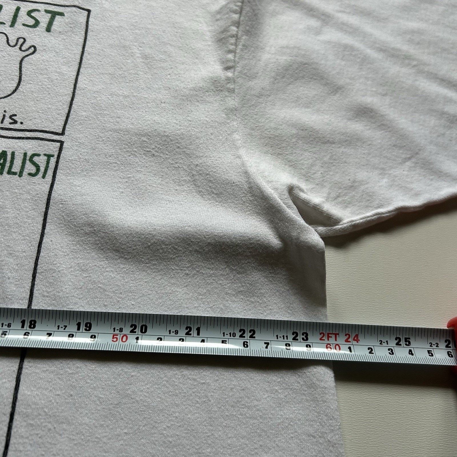 Fruit Of The Loom Vintage 90s Funny T Shirt XL Life Perspective View Art Rare Size US XL / EU 56 / 4 - 4 Thumbnail