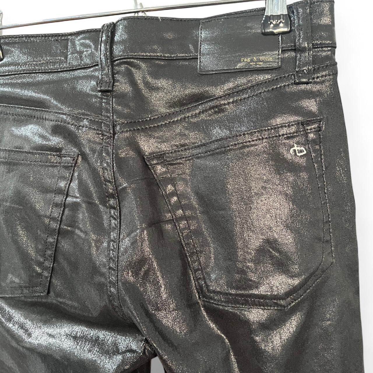 Rag & Bone Rag & Bone Black Coated Harlow Jeans Size 23" - 5 Thumbnail