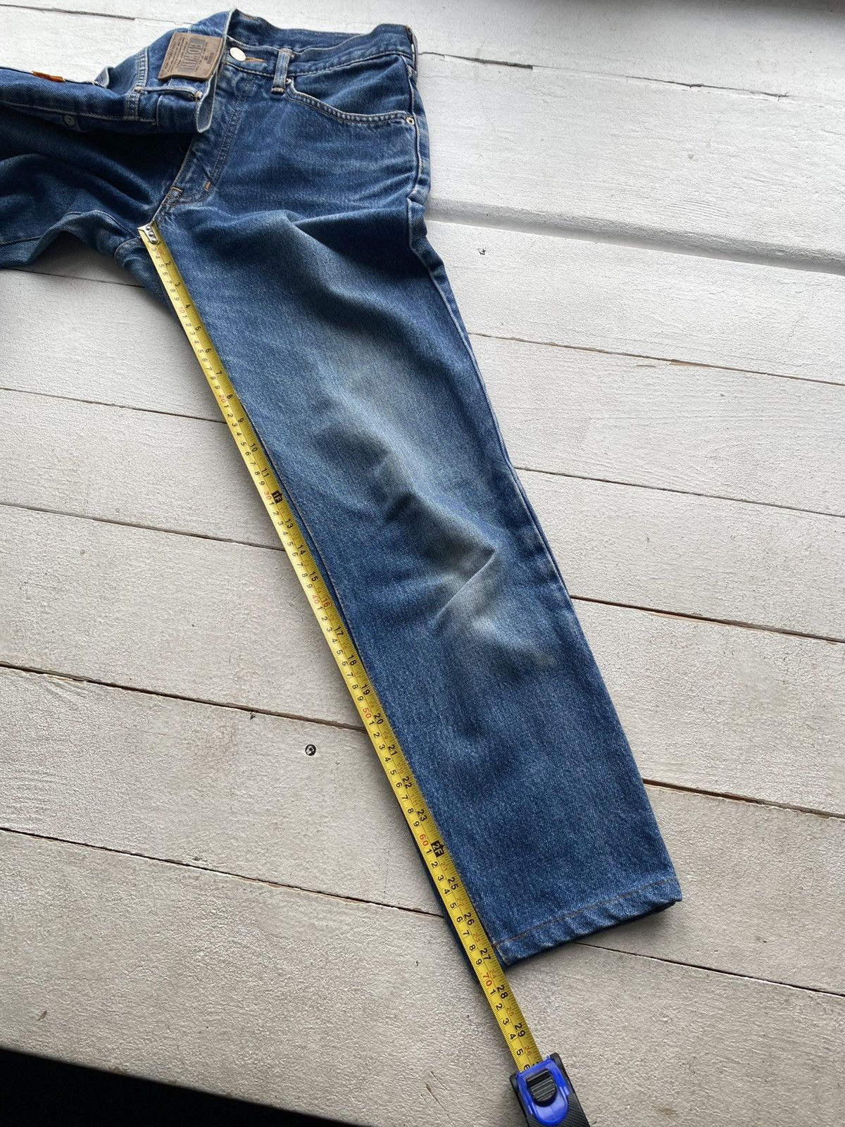 Edwin Japanese Vintage Edwin Distressed Slim Tapered Fit Jeans Size US 30 / EU 46 - 18 Thumbnail