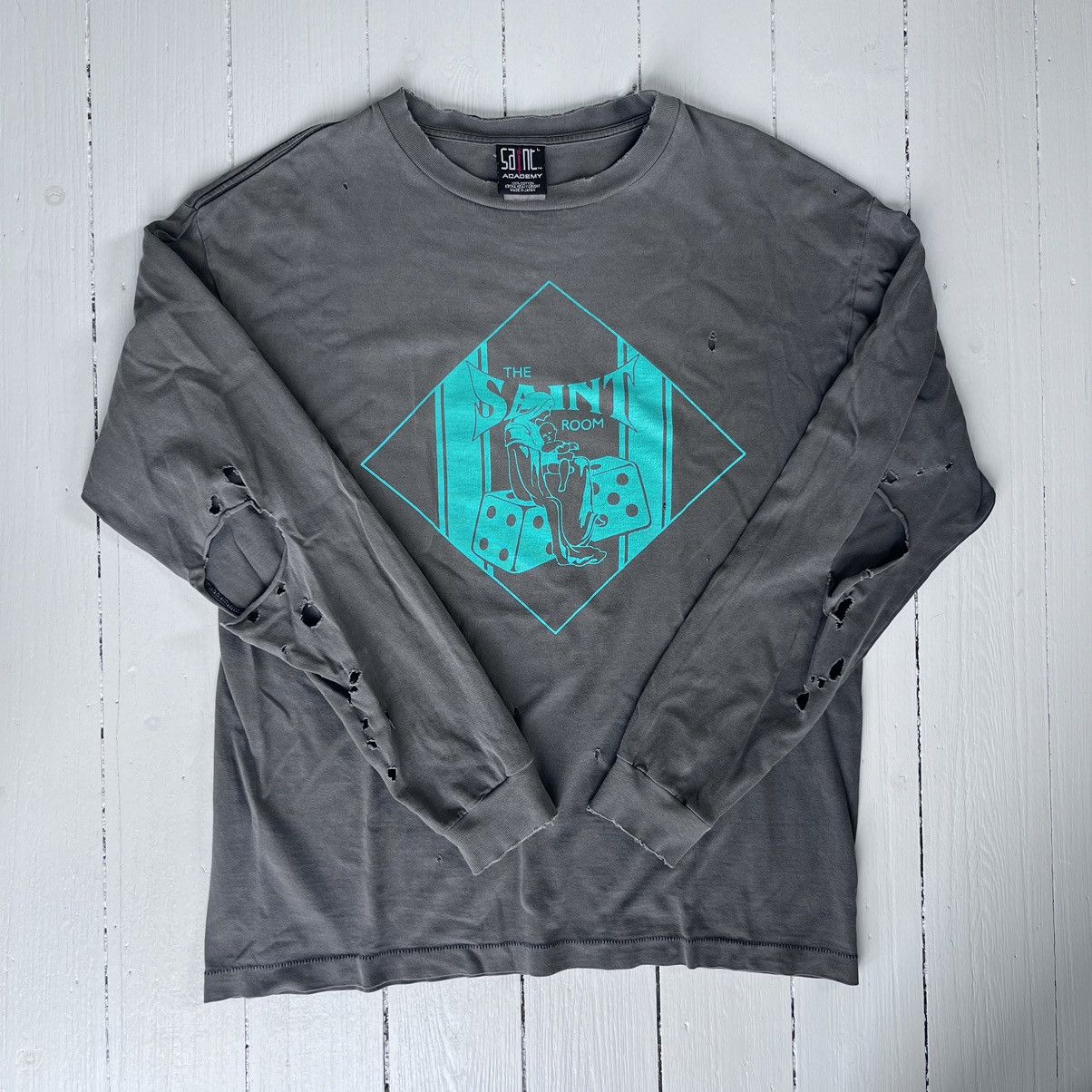 Saint Michael Saint Michael x Shermer Academy Saint Room Shirt L/S T-Shirt Size US L / EU 52-54 / 3 - 1 Thumbnail