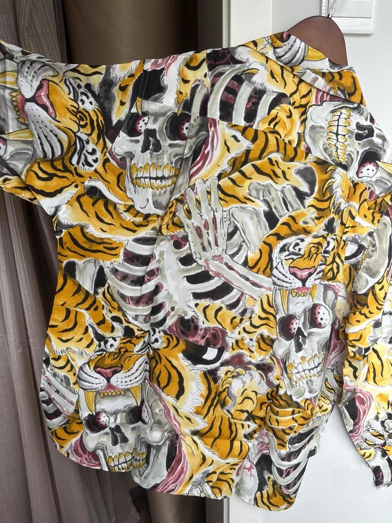 Wacko Maria wacko maria Tiger head skull long sleeve shirt Size US S / EU 44-46 / 1 - 6 Thumbnail