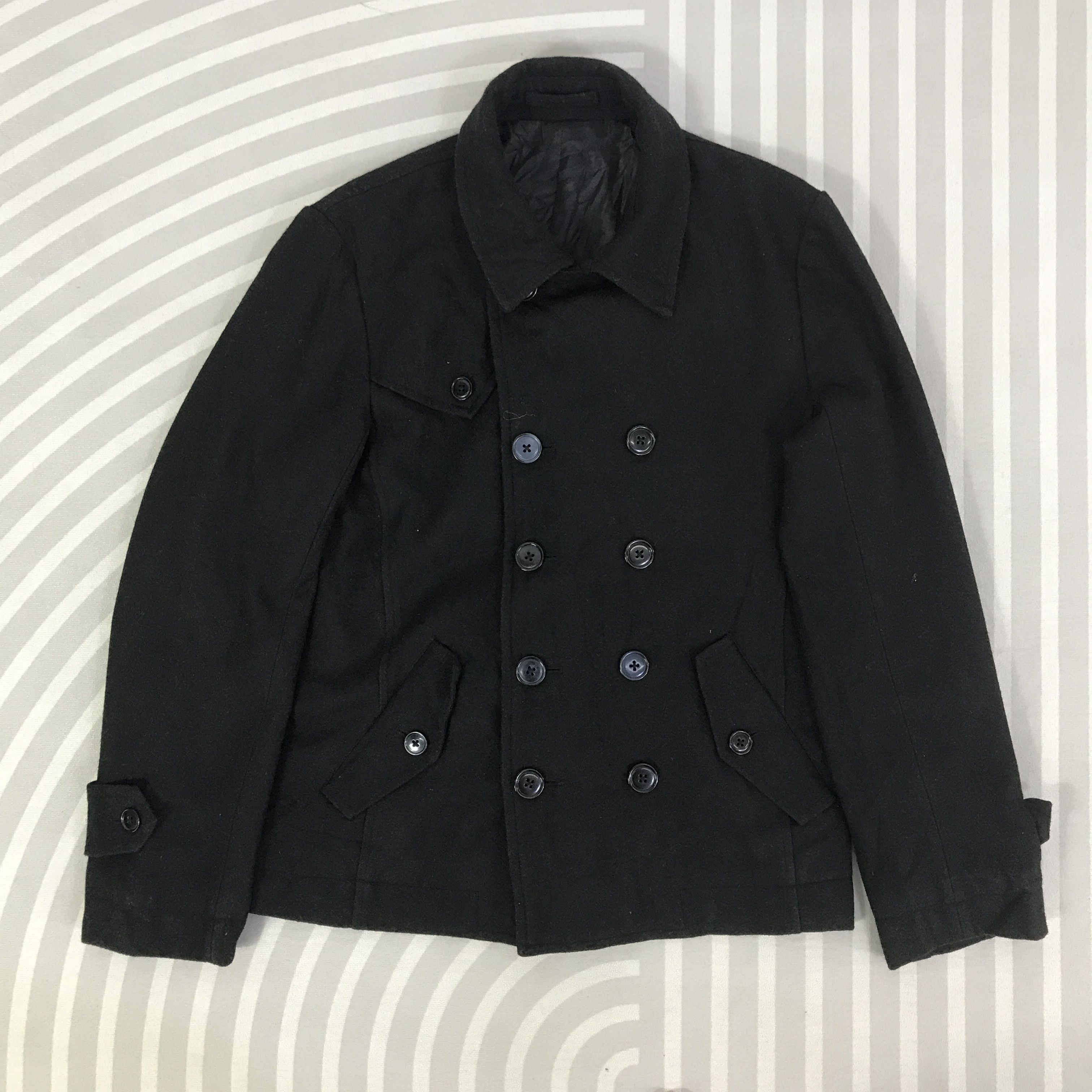 semanticdesign Semantic Design Wool double Berated Coat Jacket K85B16 Size US L / EU 52-54 / 3 - 1 Thumbnail
