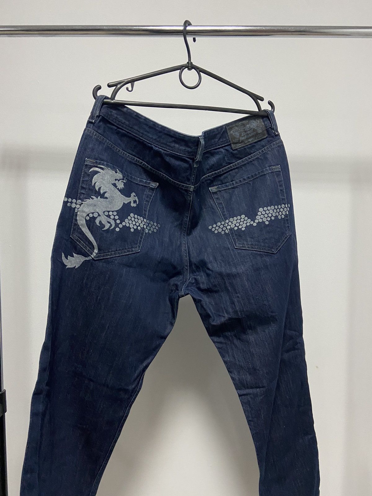 Diesel × Japanese Brand × Vintage Diesel Japanese dragon vintage jeans pants baggy pocket logo Size US 34 / EU 50 - 1 Thumbnail