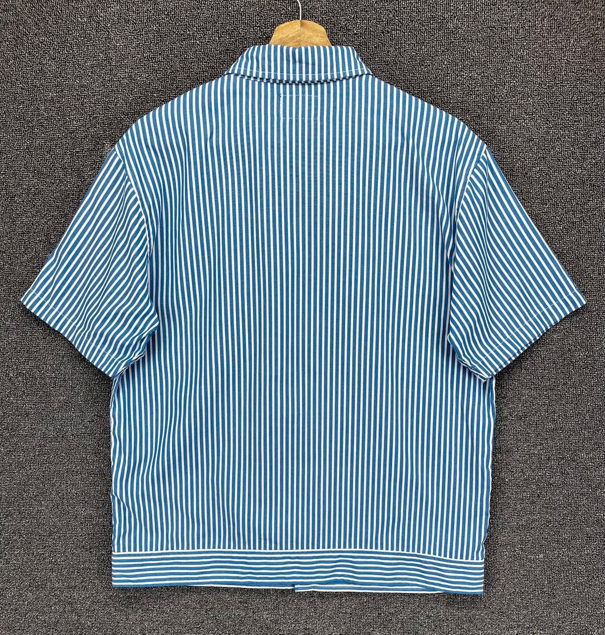 Stussy Stussy Hickory Striped Rare Work Wear Zip Up Shirts Flannel Size US M / EU 48-50 / 2 - 12 Thumbnail