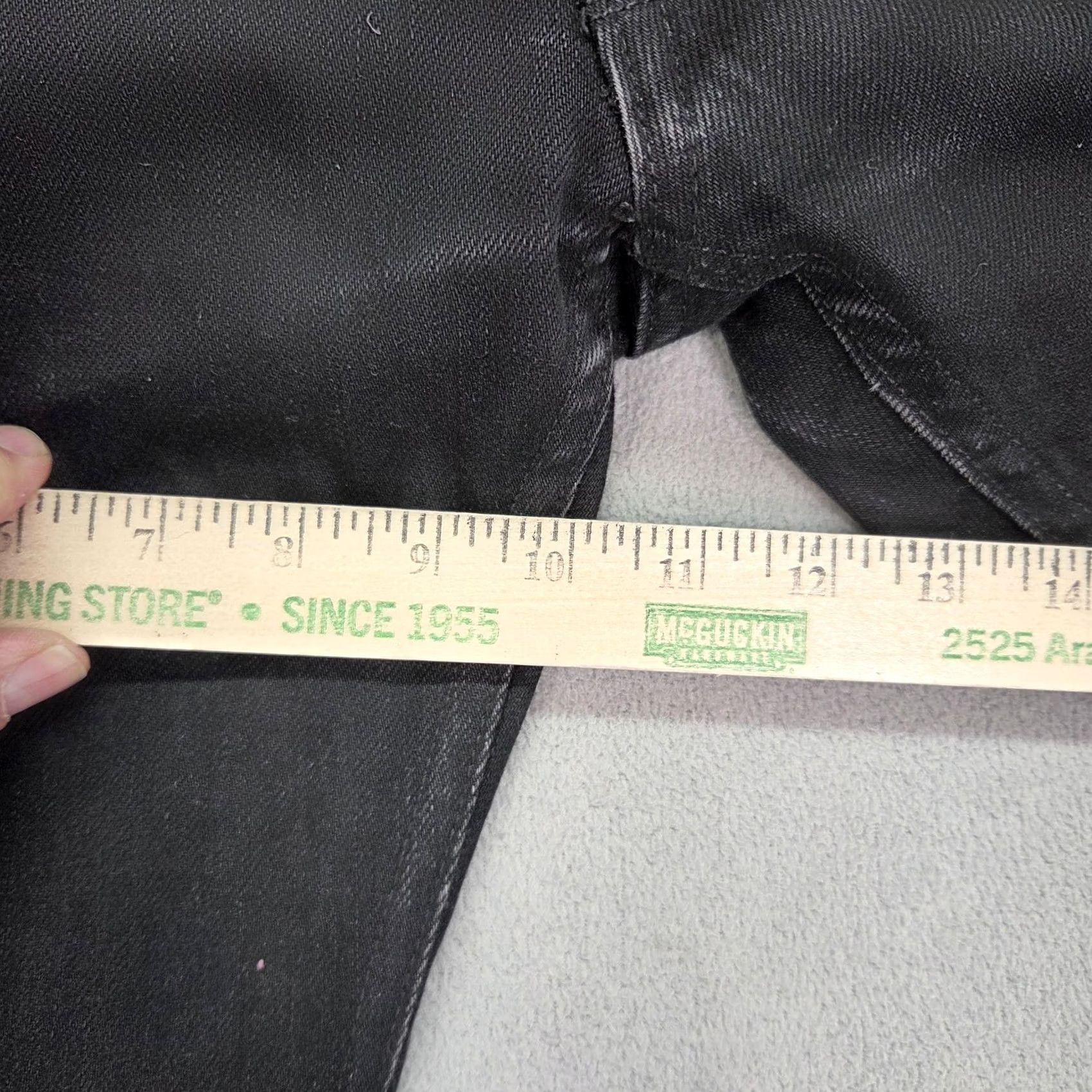 Railcar Fine Goods Railcar Fine Goods Jeans Mens Straight Denim 5-Pocket Block Selvedge Black 31x29 USA Made Size US 31 - 6 Thumbnail