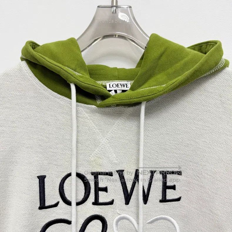 Loewe Loewe Big logo patched hooded sweatshirt Size L / US 10 / IT 46 - 4 Thumbnail