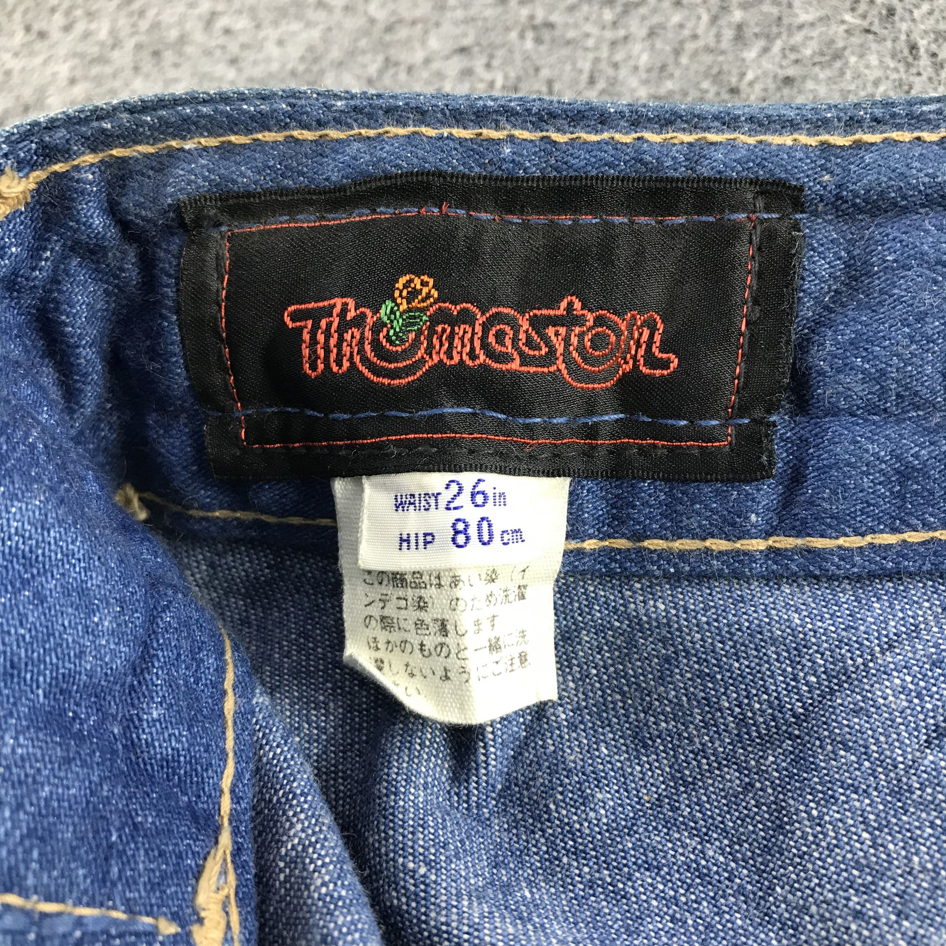 Vintage Vintage 80's Thomaston Flare Denim KJ3412 Size 23" - 8 Thumbnail