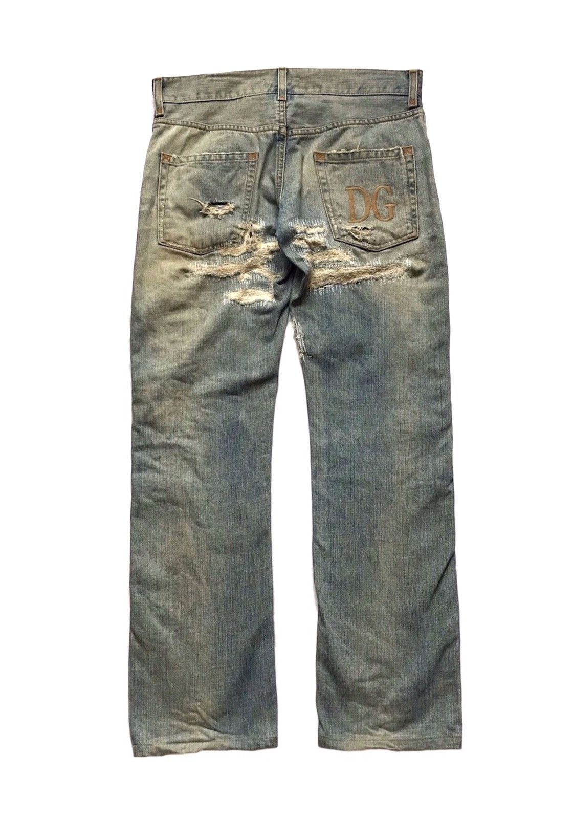 Dolce & Gabbana DOLCE&GABBANA CRASH DAMAGED DISTRESSED JEANS Size US 31 - 4 Thumbnail