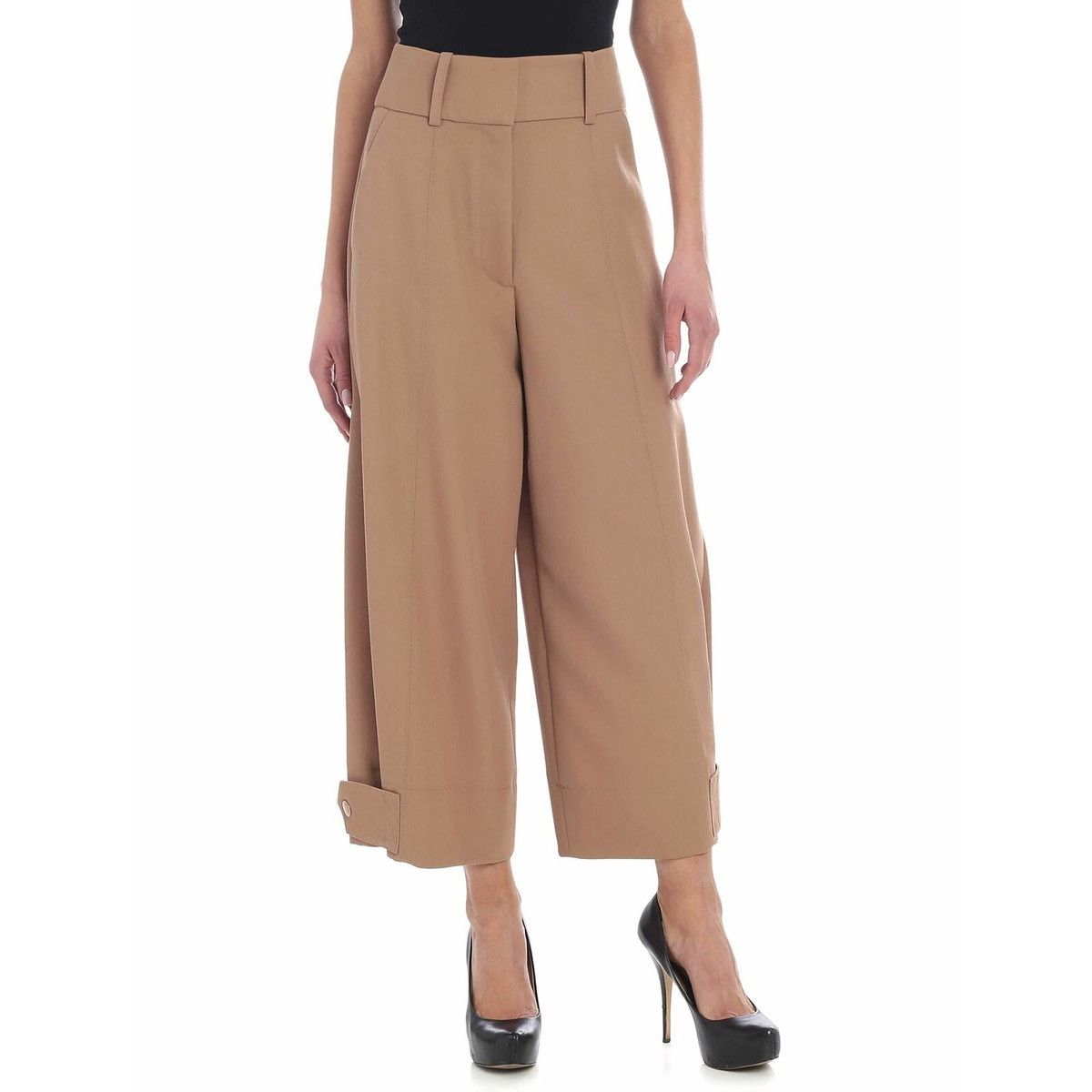 See by Chloe See by Chloe Wool Blend Wide Leg High Rise Crop Trousers Size 30" / US 8 / IT 44 - 1 Thumbnail