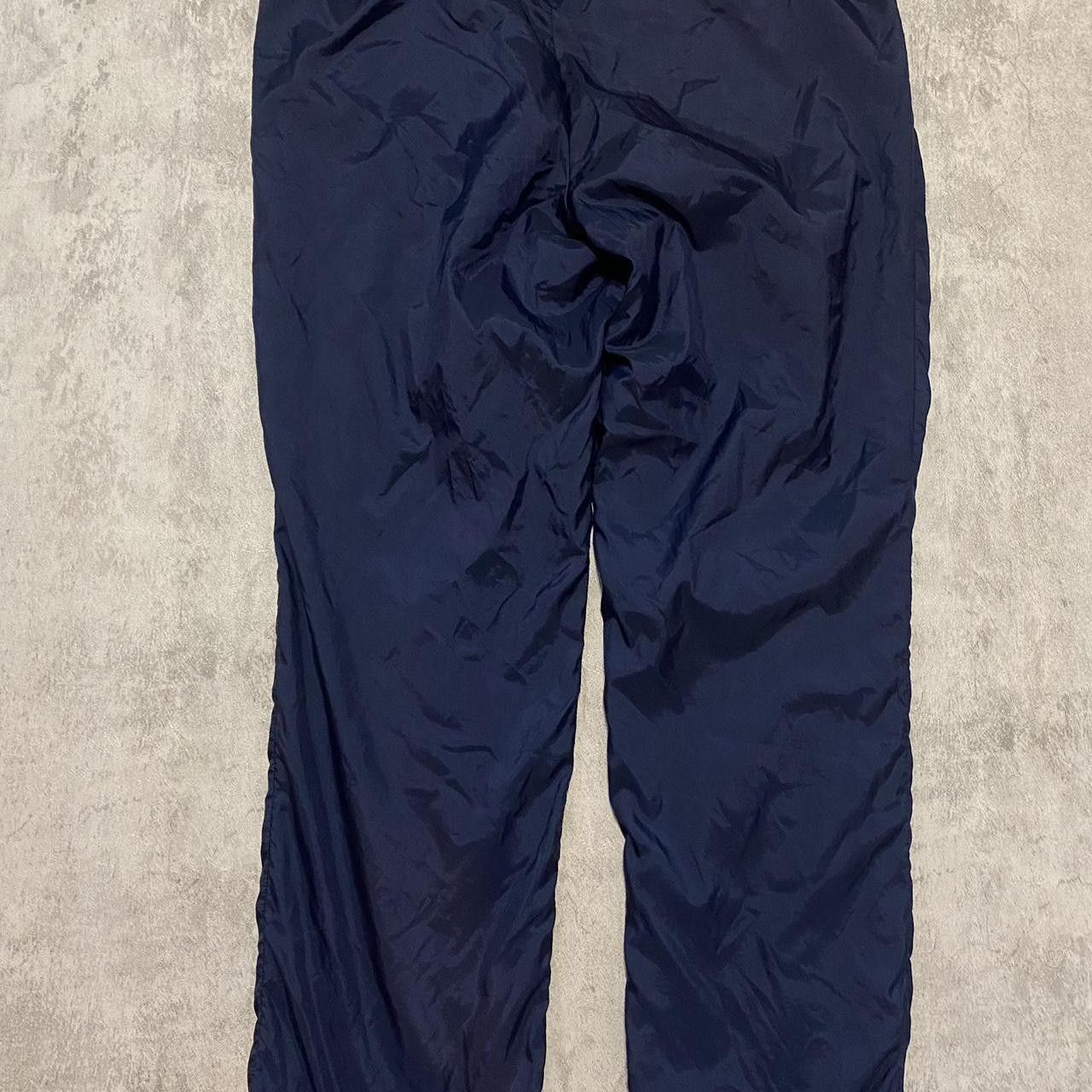 Adidas Navy blue nylon track pants with drawstring waist Size US 34 / EU 50 - 2 Thumbnail