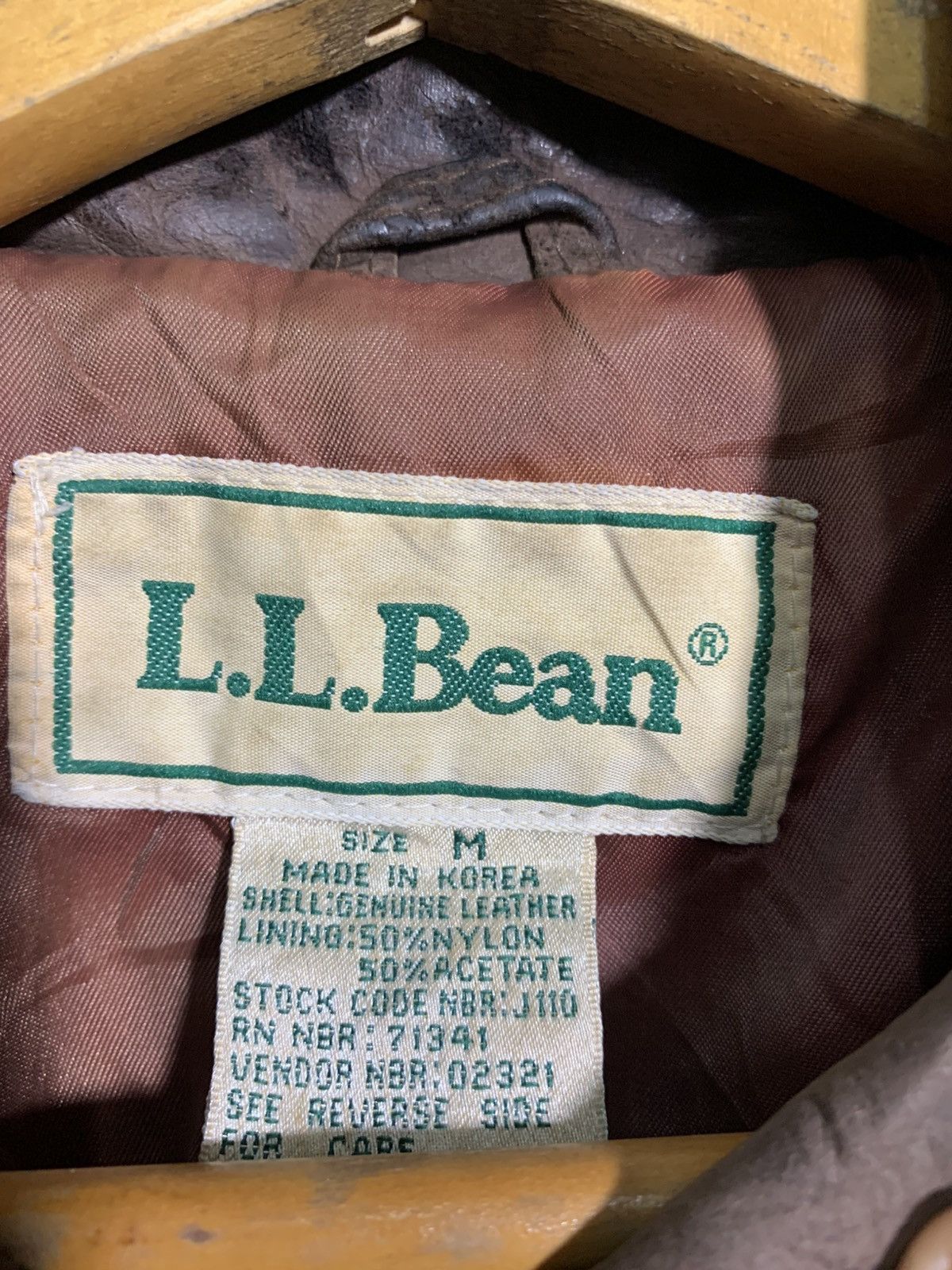 Genuine Leather × L.L. Bean 🔥VTG L.L BEAN GENUINE LEATHER JACKETS Size M / US 6-8 / IT 42-44 - 7 Thumbnail