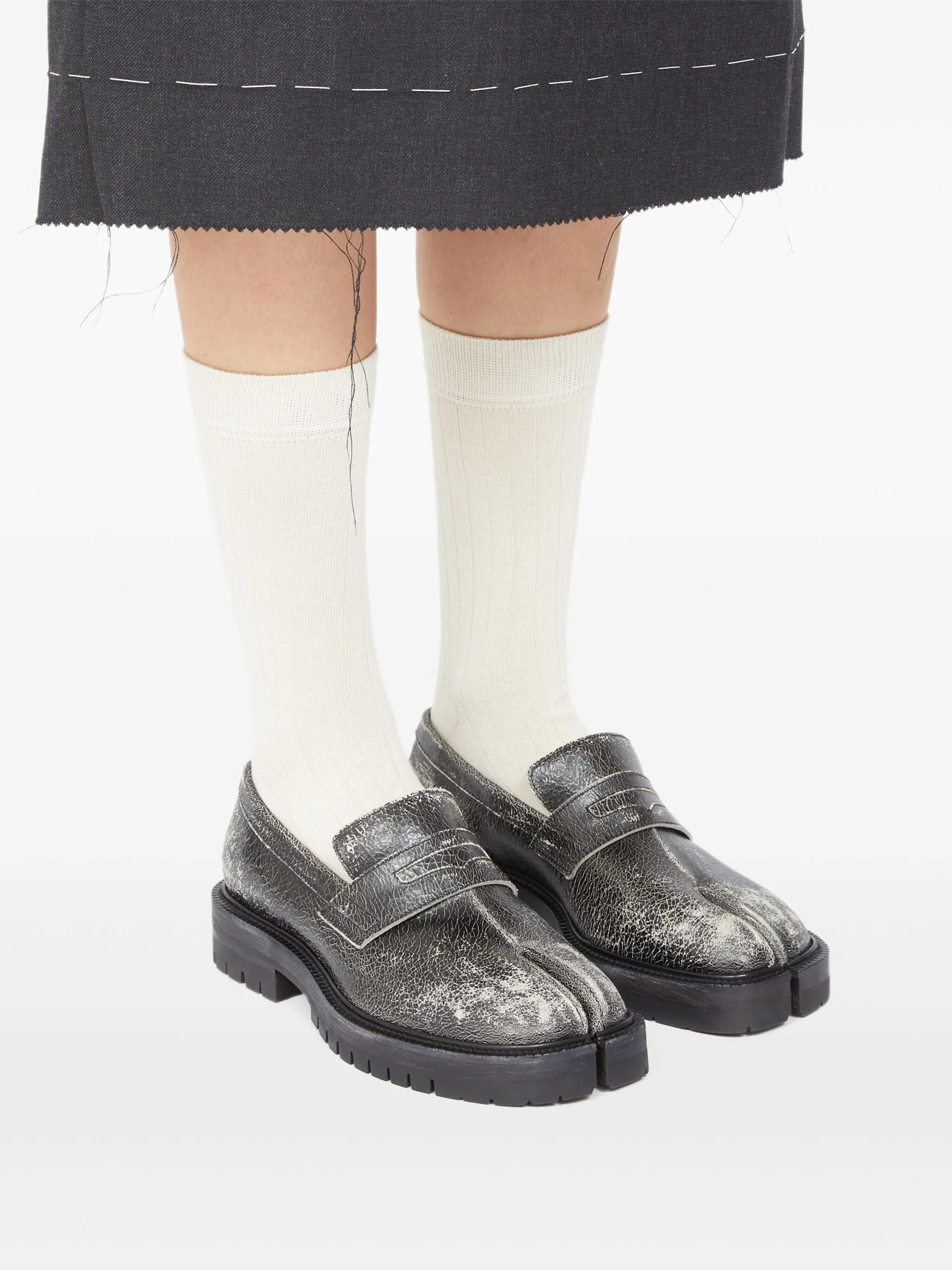 Maison Margiela o1w1db10526 555 / Tabi County Loafers in Black Size US 10 / IT 40 - 6 Thumbnail