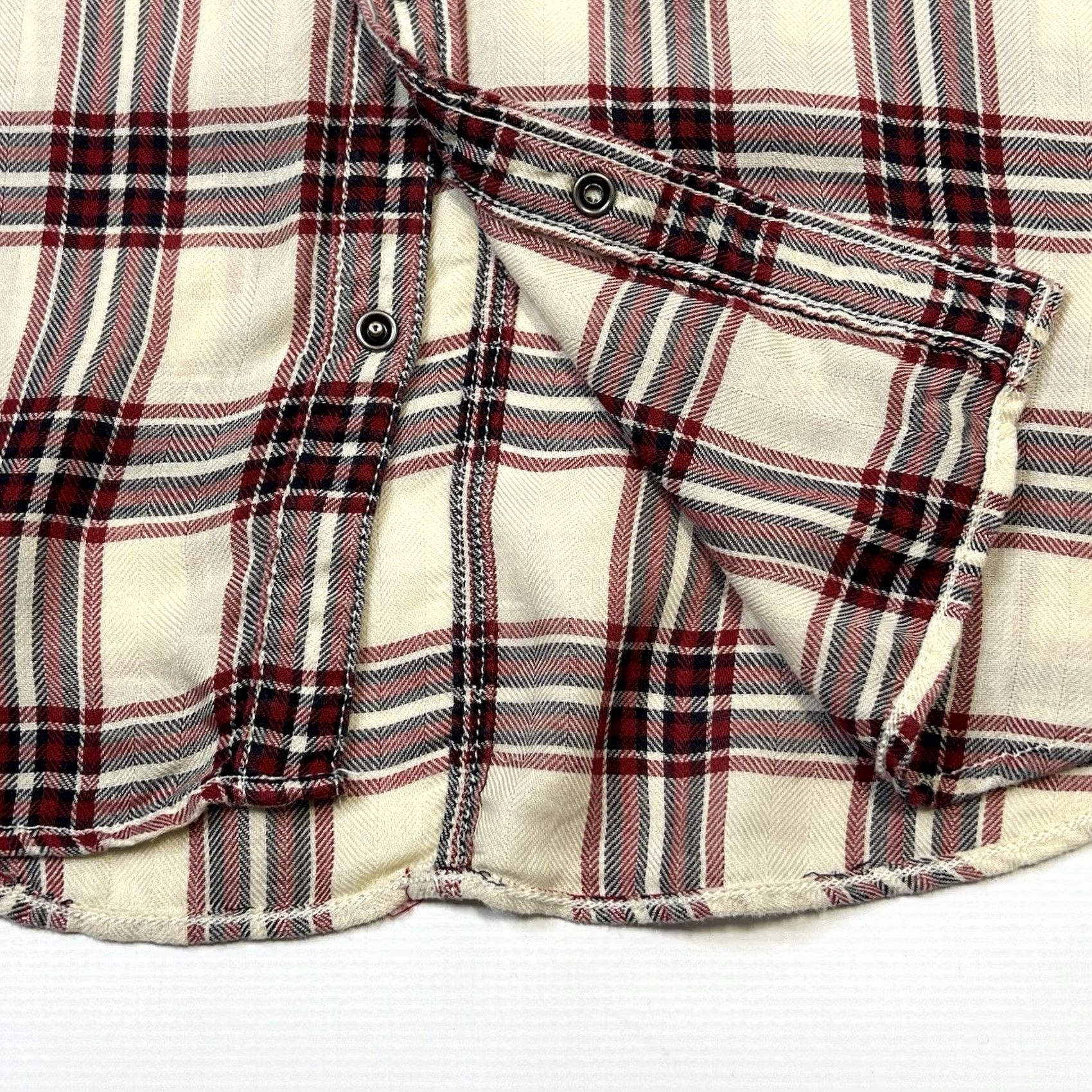 G-Star G-Star RAW Shirt Boyfriend Fit Tacoma Check Plaid Snap Button Womens Medium Multicolor Casual Long Sleeve Top Size M / US 6-8 / IT 42-44 - 7 Thumbnail
