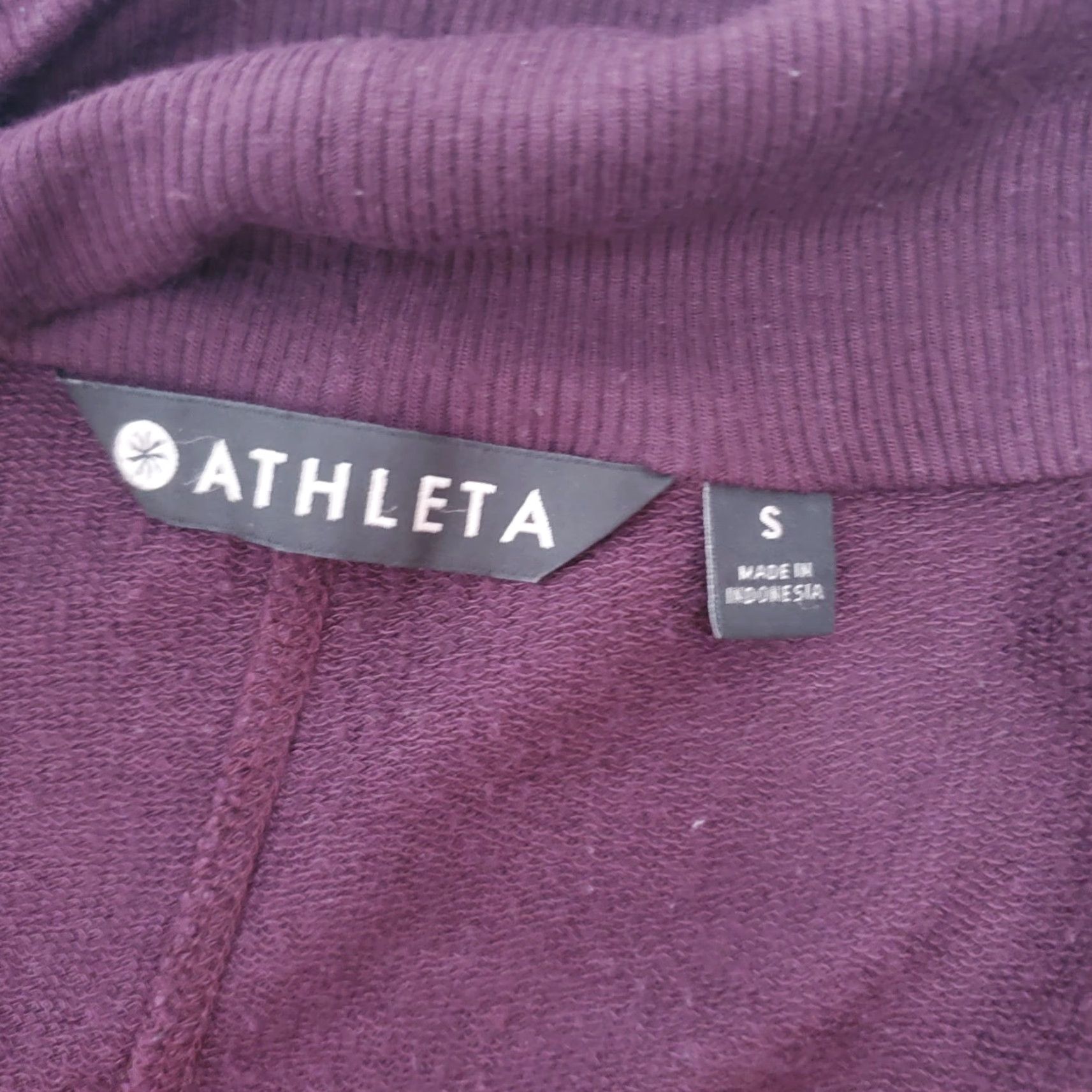 Athleta Athleta Cardigan Womens S Plum Open Front Waterfall Pockets Thumbholes Modal Cardigan Womens S Purple Athleisure Fall Winter Size S / US 4 / IT 40 - 7 Thumbnail