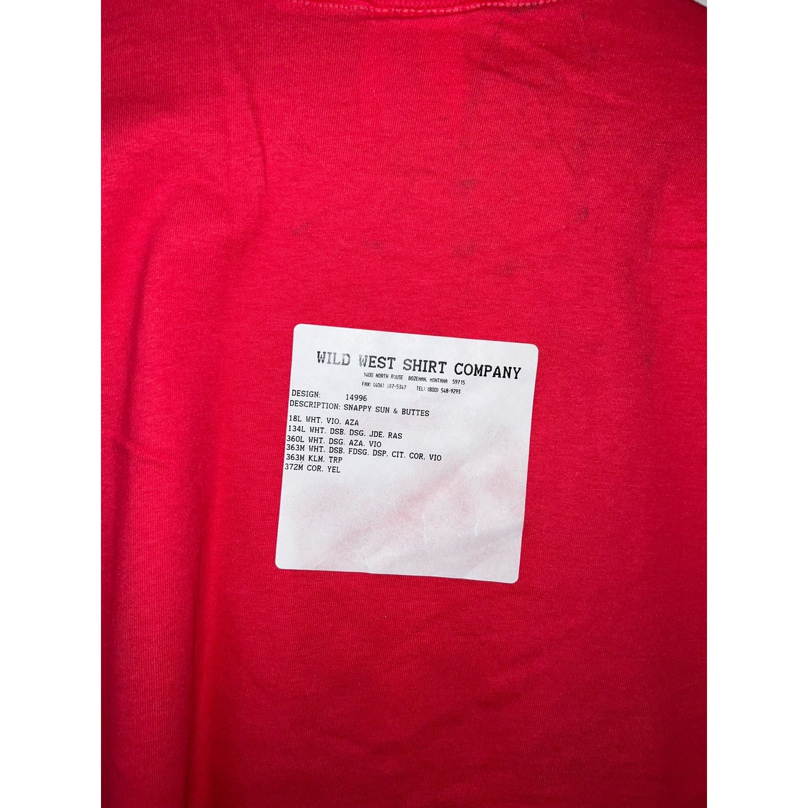 Jerzees Vintage New Mexico Desert Shirt Art Red Tee VTG 90s Large Size US L / EU 52-54 / 3 - 8 Thumbnail