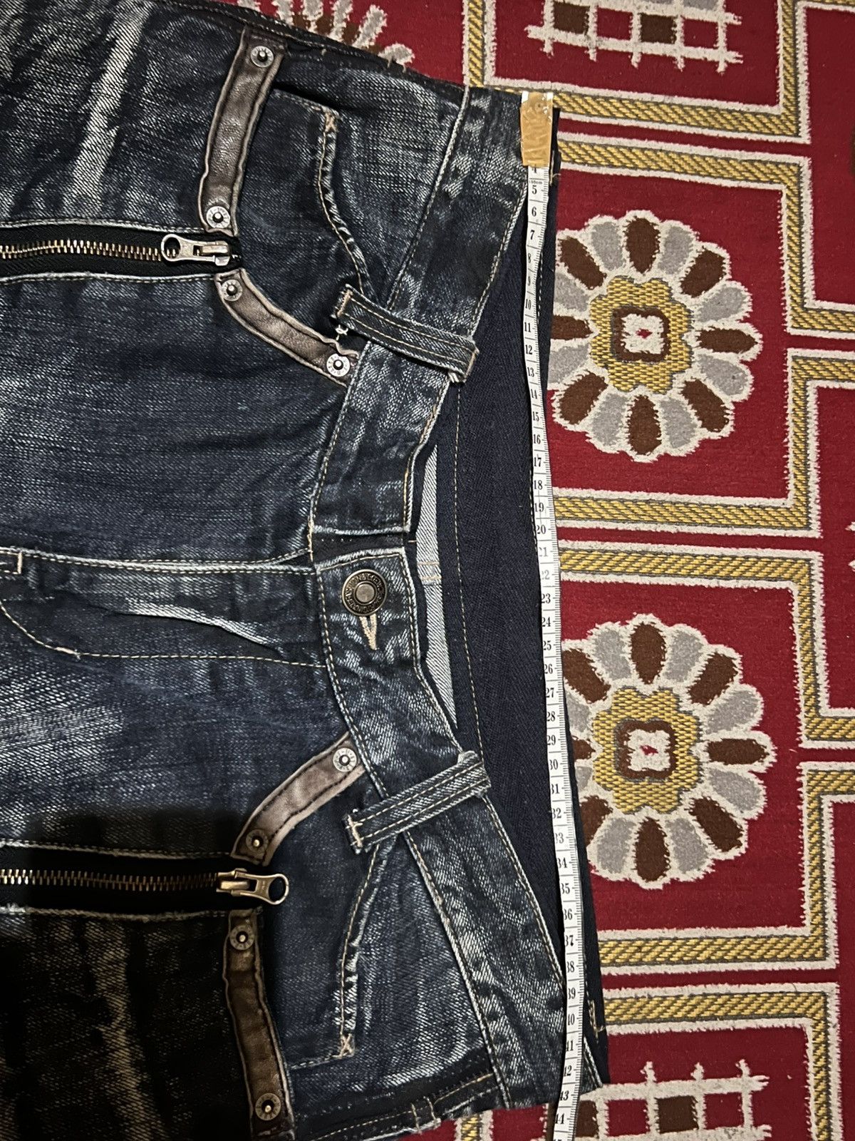 PPFM PPFM Multi Zip Denim Size US 33 - 8 Thumbnail