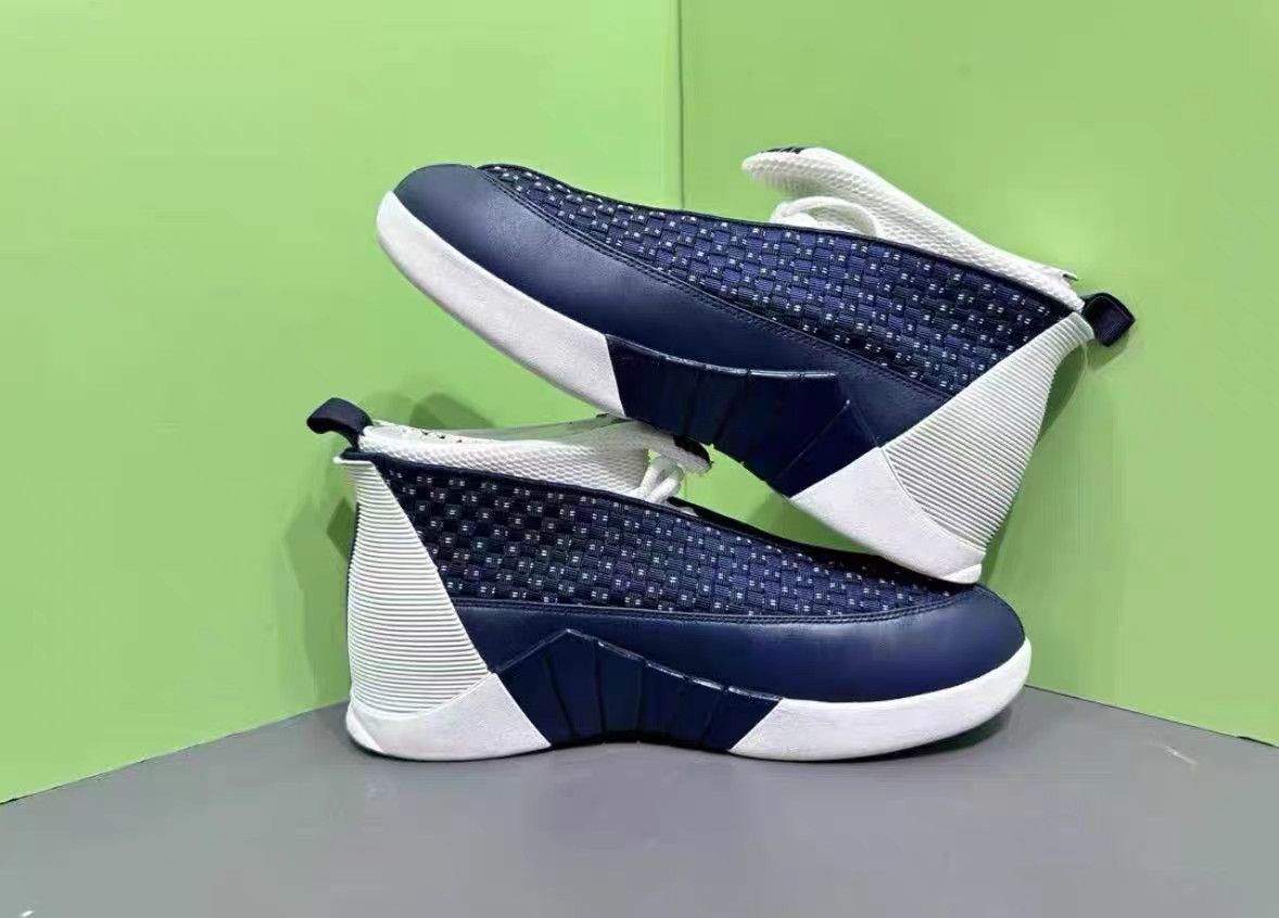 Jordan Brand Air Jordan 15 Obsidian Basketball Shoes K15 Size US 10 / EU 43 - 4 Thumbnail