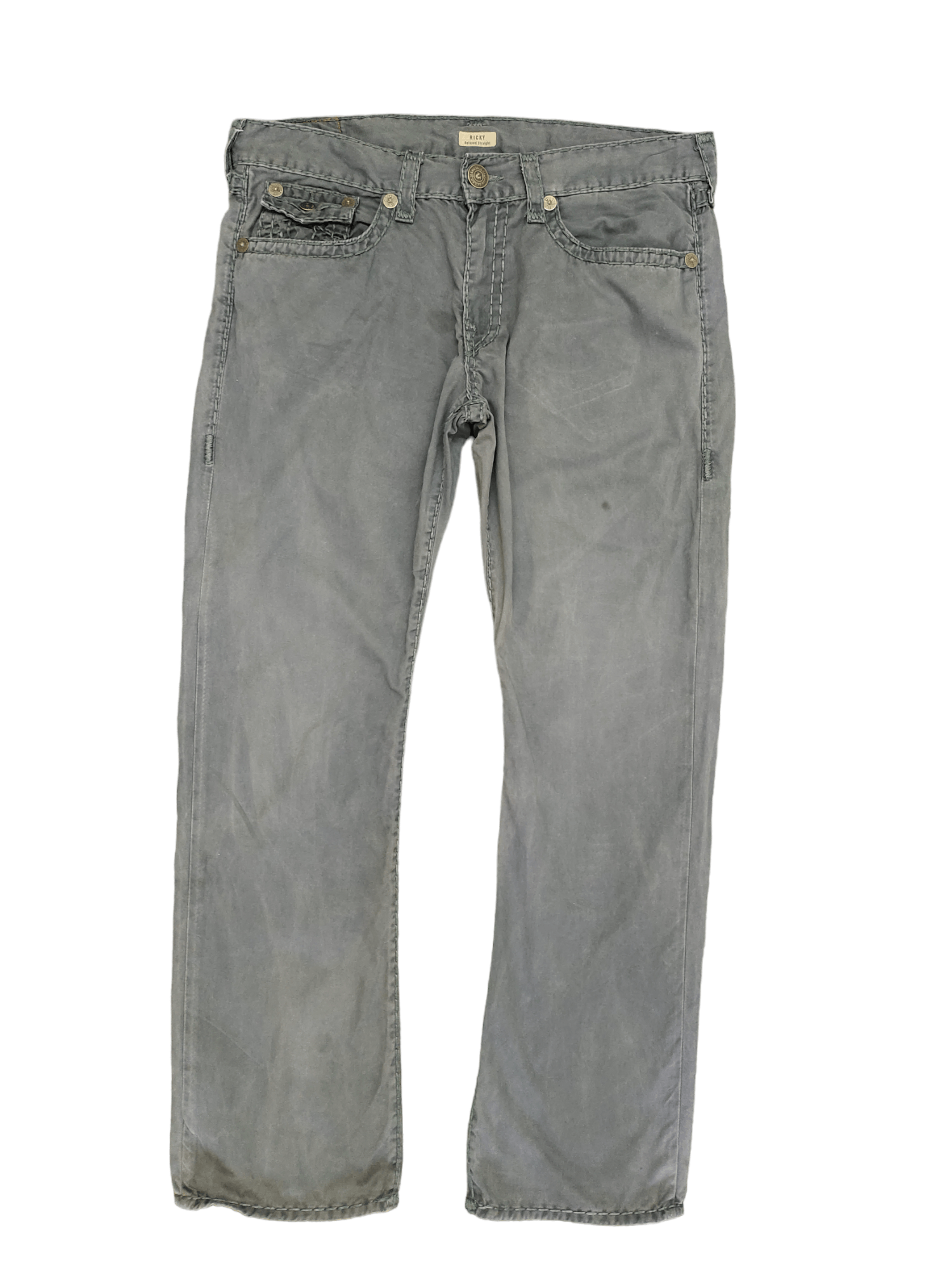 True Religion Vtg True Religion Ricky Relaxed Straight Pant Y2k Streetwear Size US 36 / EU 52 - 11 Thumbnail