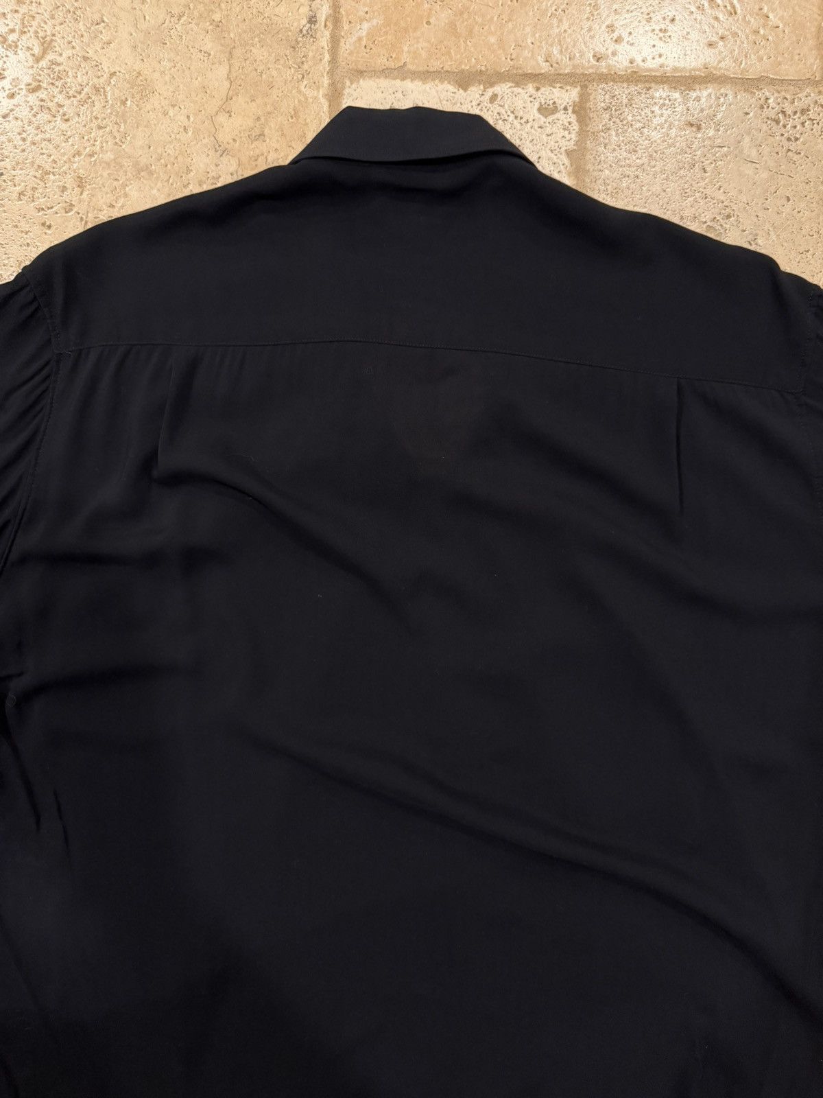 Yohji Yamamoto Yohji Yamamoto Homme Black/Navy Taoist Robe Button Up Shirt Size US L / EU 52-54 / 3 - 13 Thumbnail