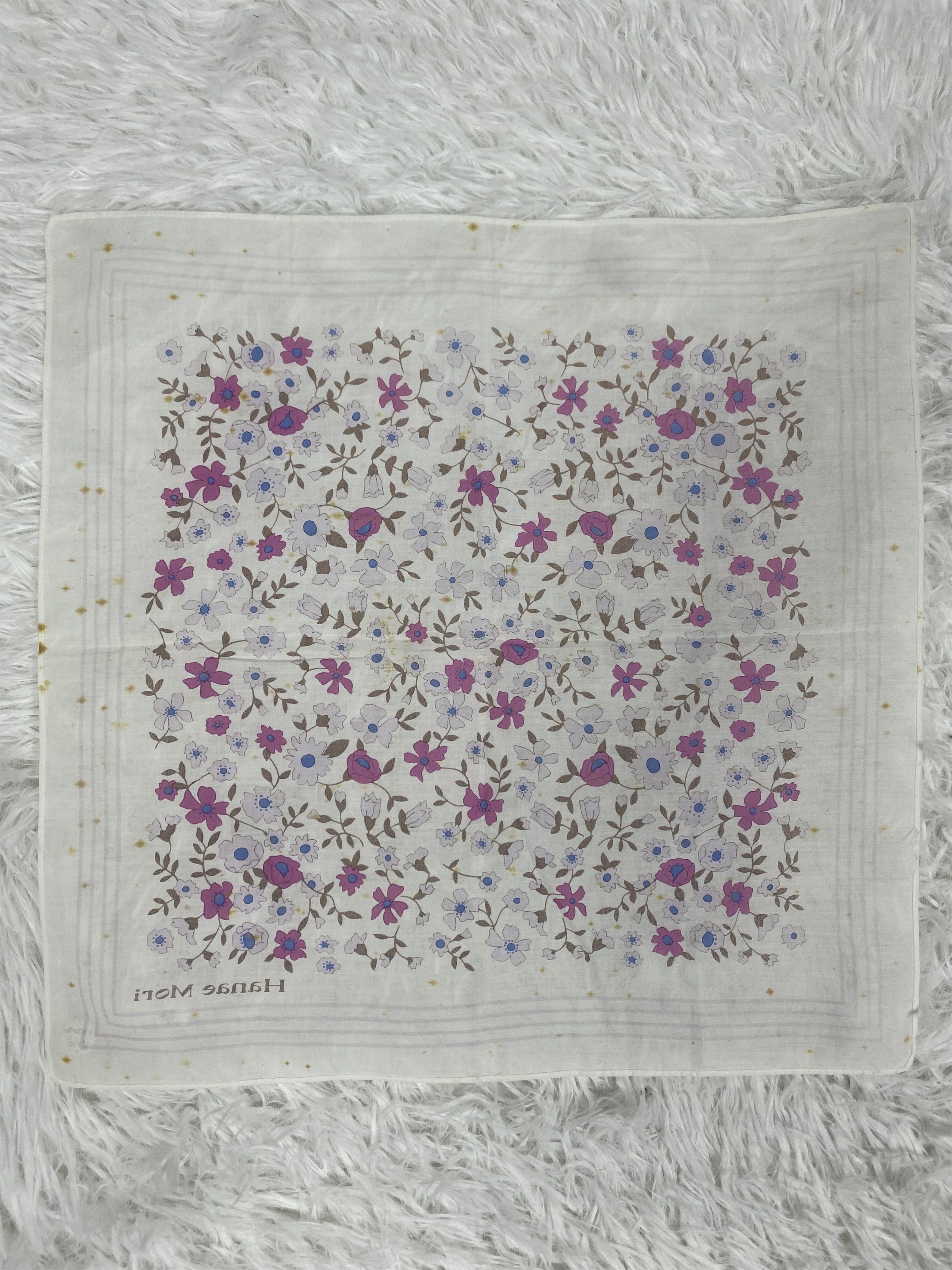 Hanae Mori Vintage Hanae Mori Handkerchief Neckerchief PH0496 Size ONE SIZE - 5 Thumbnail