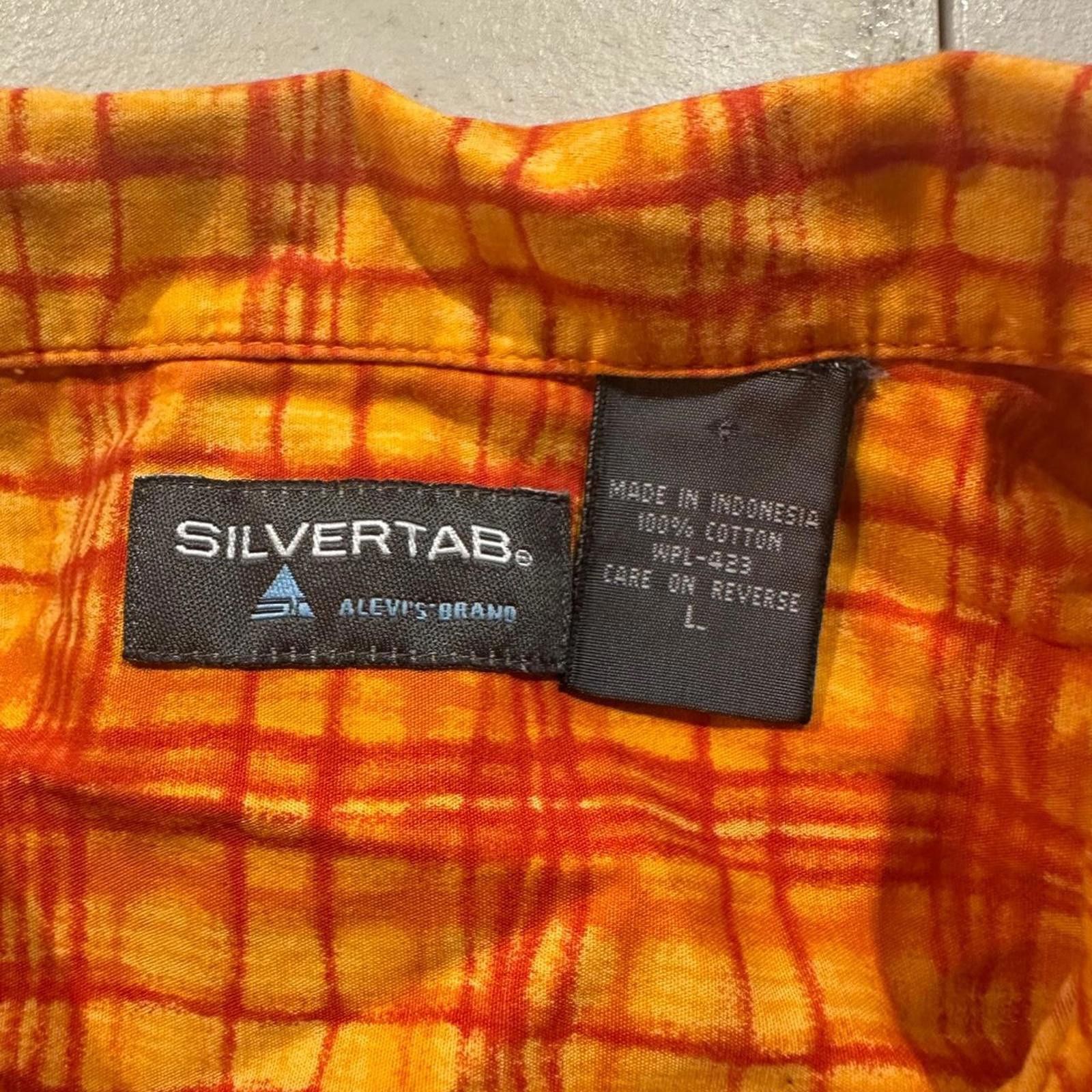 Other Levi’s Silvertab Orange Plaid Shirt Size US L / EU 52-54 / 3 - 3 Thumbnail