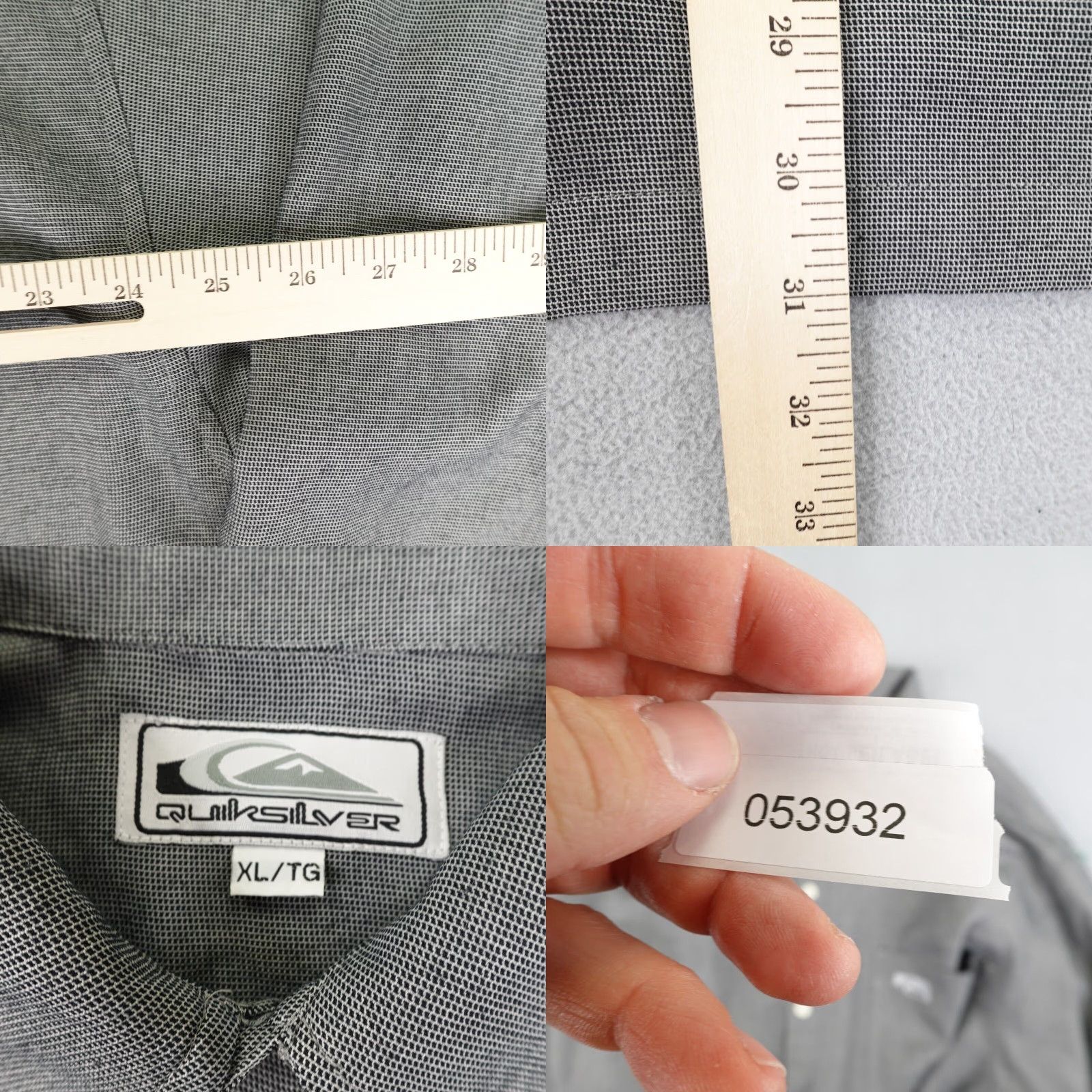 Quiksilver VINTAGE Quiksilver Shirt Mens XL Gray Button Up 90s 80s Beach Surfer Workwear Casual Pattern Solid Size US XL / EU 56 / 4 - 8 Thumbnail