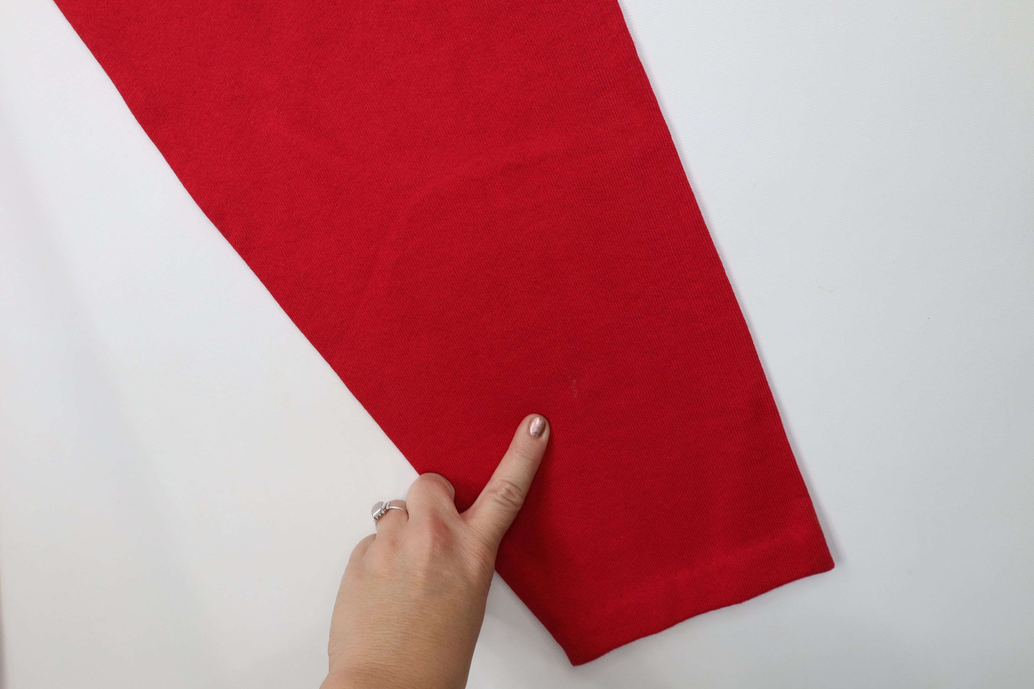 Vintage Vintage 90s Streetwear Tapered Sweatpants Pants Red USA Size 24" / US 00 / IT 34 - 5 Thumbnail
