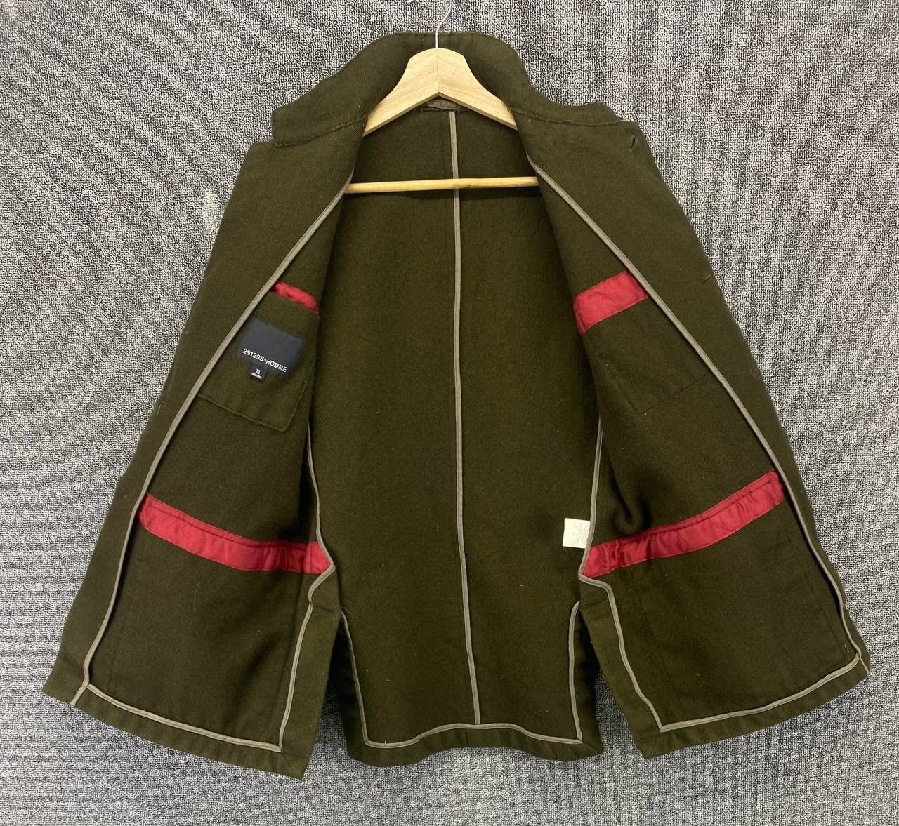 Japanese Brand Vintage 291295 Homme Button Up Wool Jacket Size M / US 6-8 / IT 42-44 - 6 Thumbnail