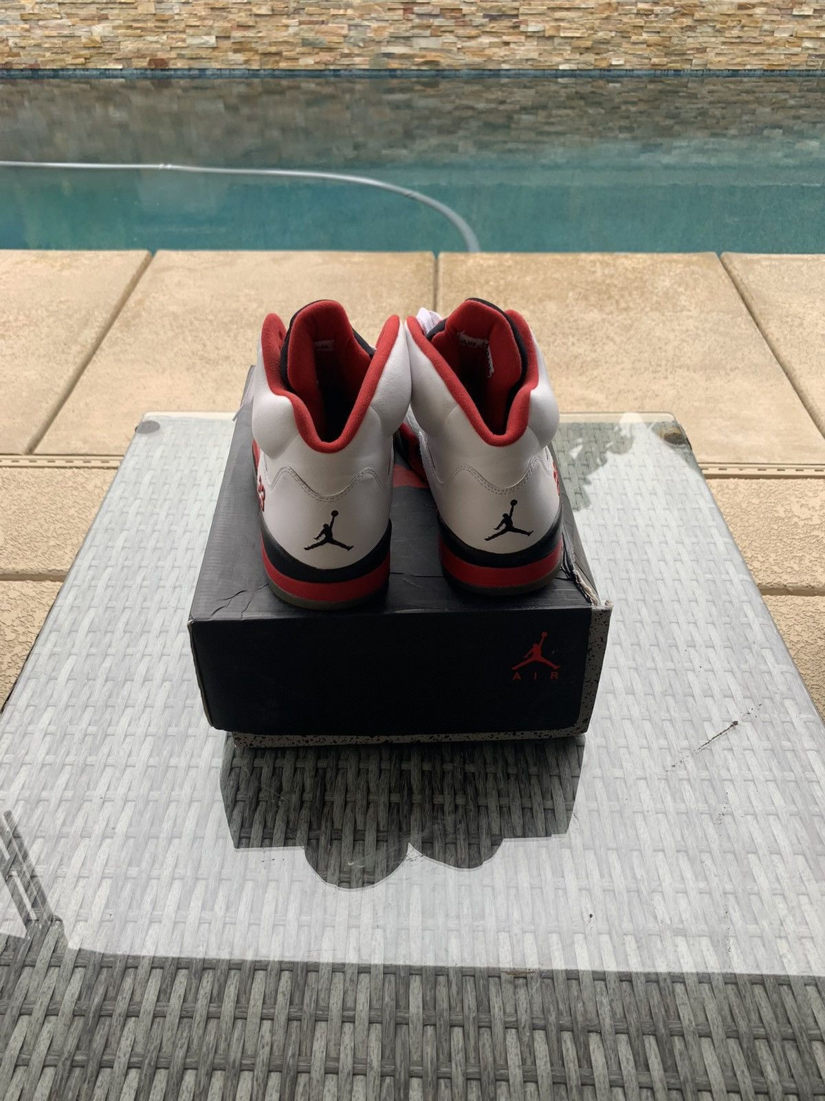 Jordan Brand Air Jordan 5 Retro Fire Red (2013) Size US 12 / EU 45 - 4 Thumbnail