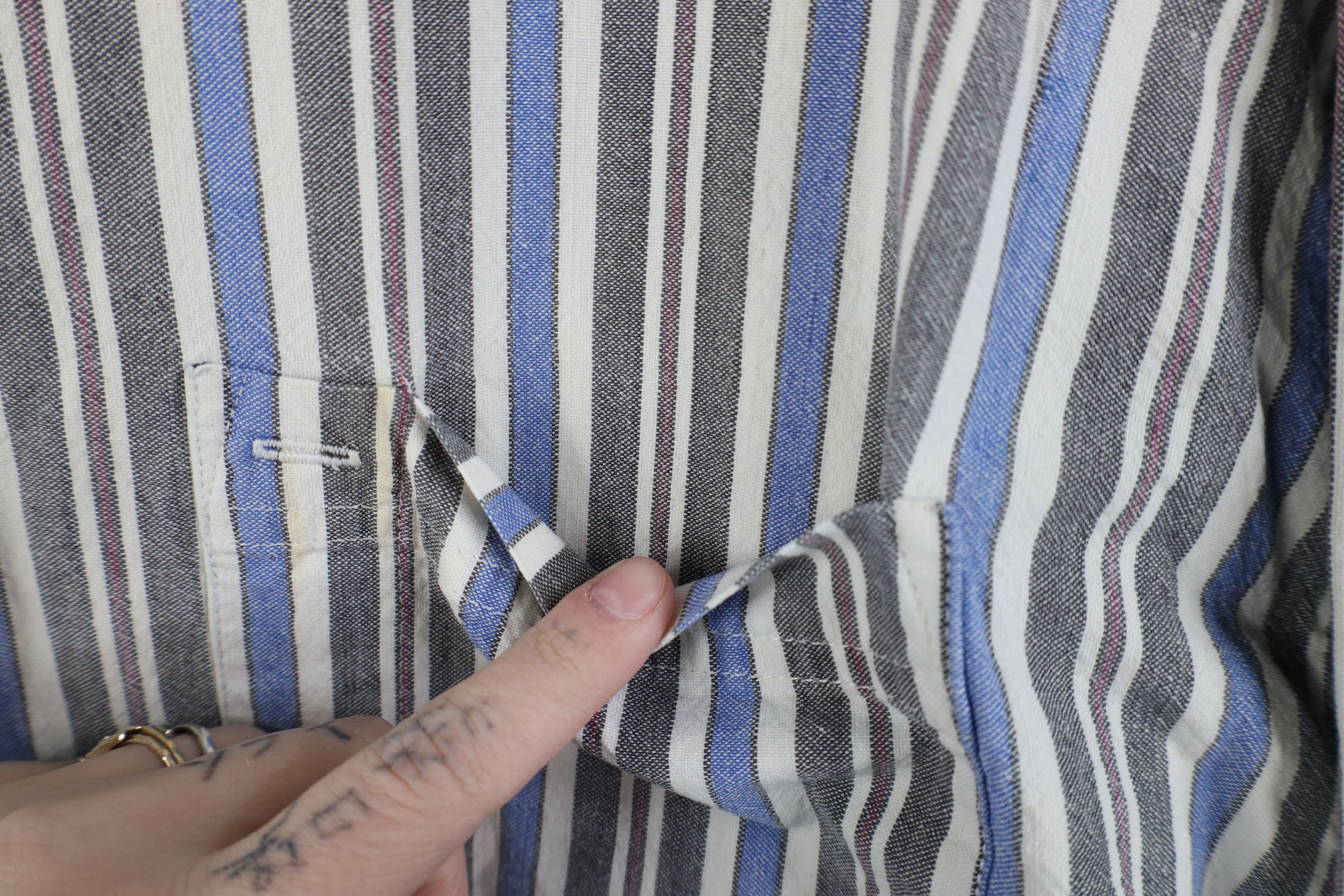 Vintage Vintage 90s Streetwear Block Collared Button Down Shirt Size US XL / EU 56 / 4 - 5 Thumbnail