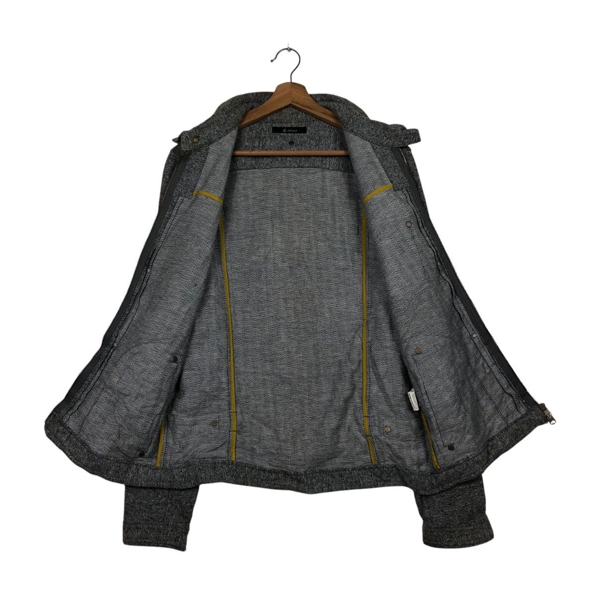 Johnbull 📌Vintage Zipper Biker Jacket Johnbull Herringbone Design Size US L / EU 52-54 / 3 - 14 Thumbnail