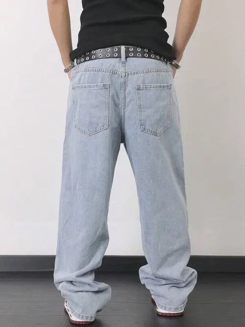 Jean Kirari x Airi Skater Print Denim Jeans Straight Leg Size US 32 / EU 48 - 6 Thumbnail