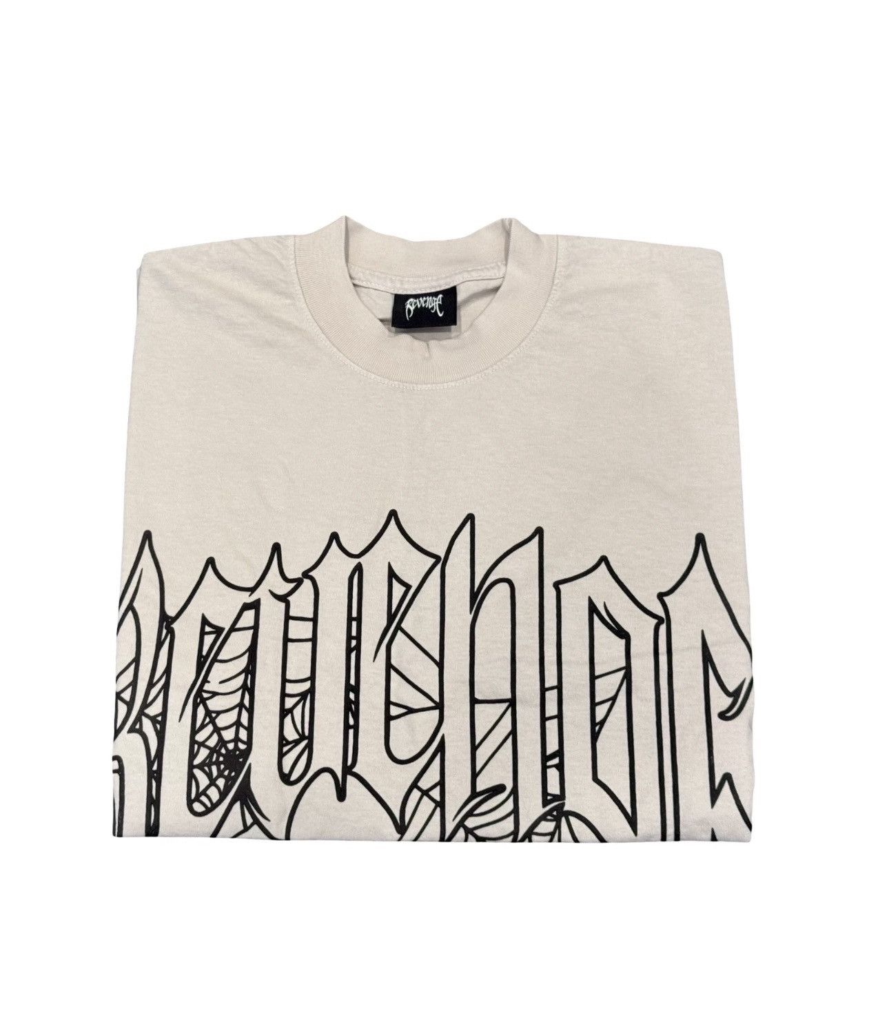 Revenge Revenge x Anuel Web Cross Small Tee T-Shirt Cement RARE Size US S / EU 44-46 / 1 - 3 Thumbnail