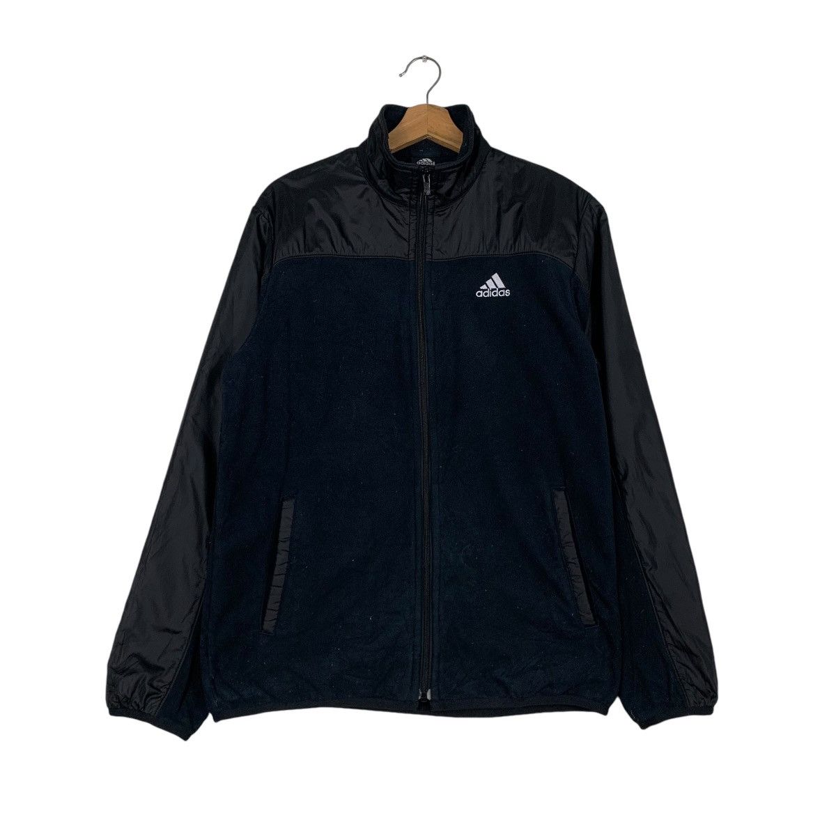 Adidas ADIDAS Hybrid Fleece Jacket #1231-C56 Size US S / EU 44-46 / 1 - 1 Thumbnail