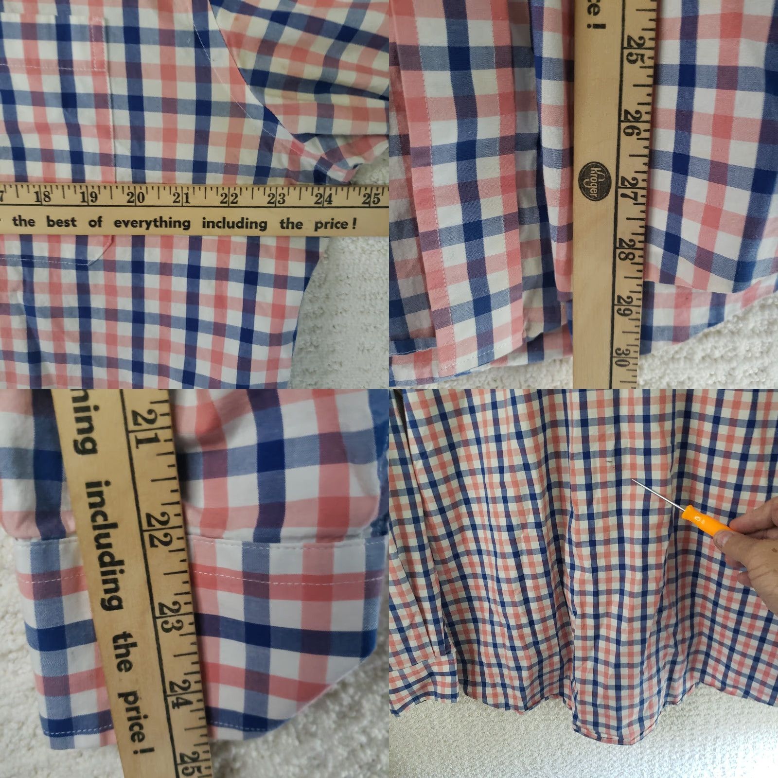 Southern Tide Southern Tide Shirt Men's L Cotton Plaid Button-Down Long Sleeve Size US L / EU 52-54 / 3 - 9 Thumbnail