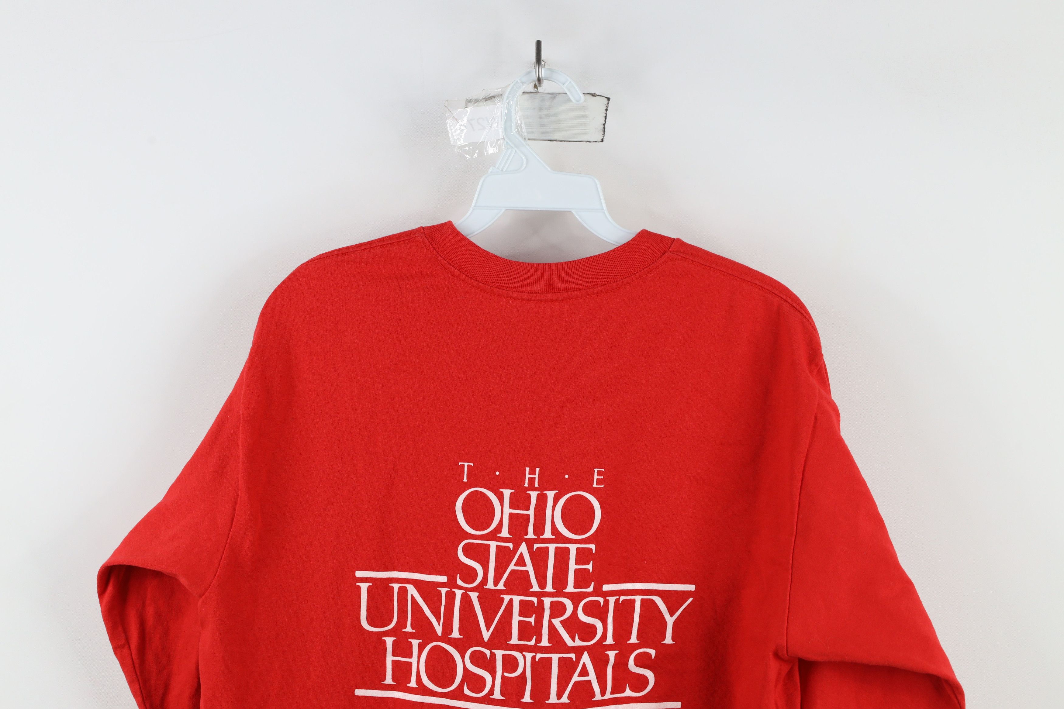 Vintage Vintage 90s Univeristy Hospital Intensive Caring T-Shirt USA Size L / US 10 / IT 46 - 9 Thumbnail